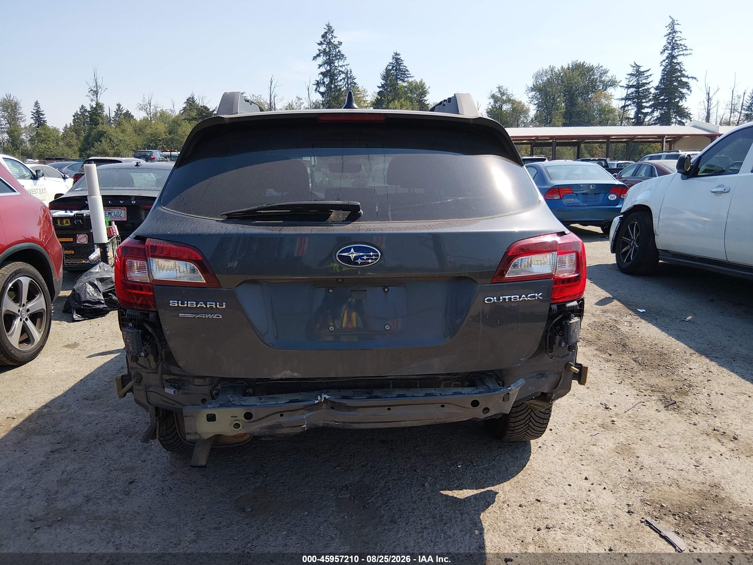 2019 Subaru Outback 2.5i Limited Gray vin: 4S4BSANC7K3361072