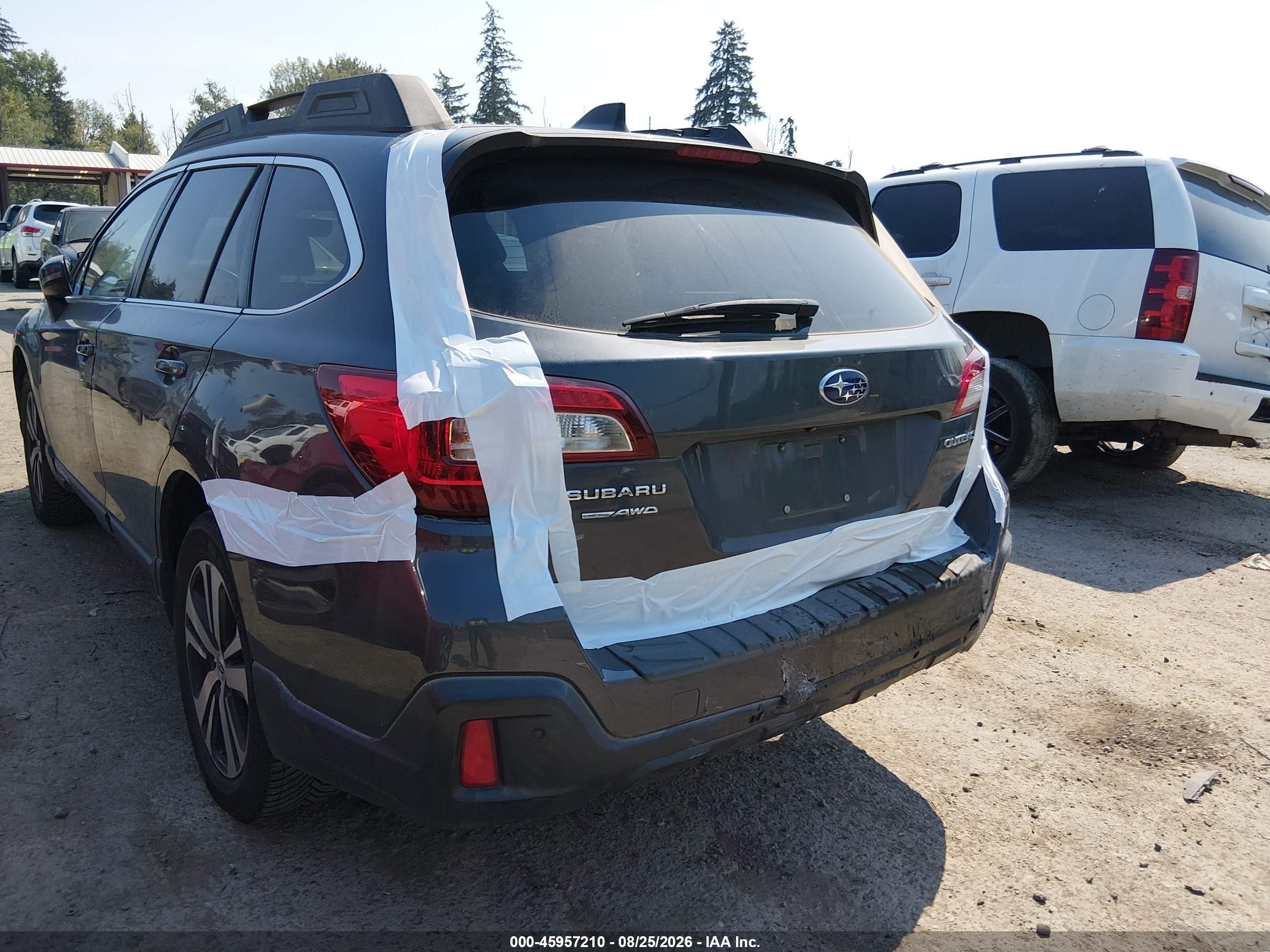 2019 Subaru Outback 2.5i Limited Gray vin: 4S4BSANC7K3361072