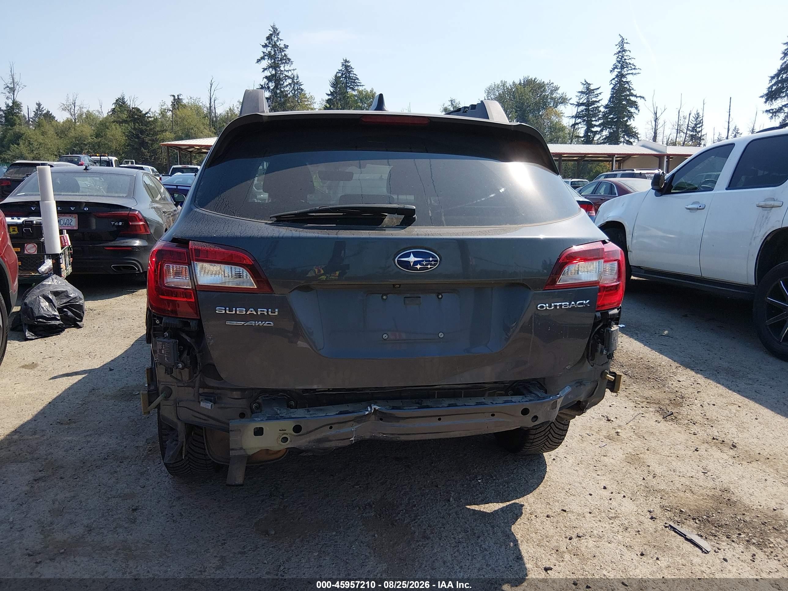 2019 Subaru Outback 2.5i Limited Gray vin: 4S4BSANC7K3361072