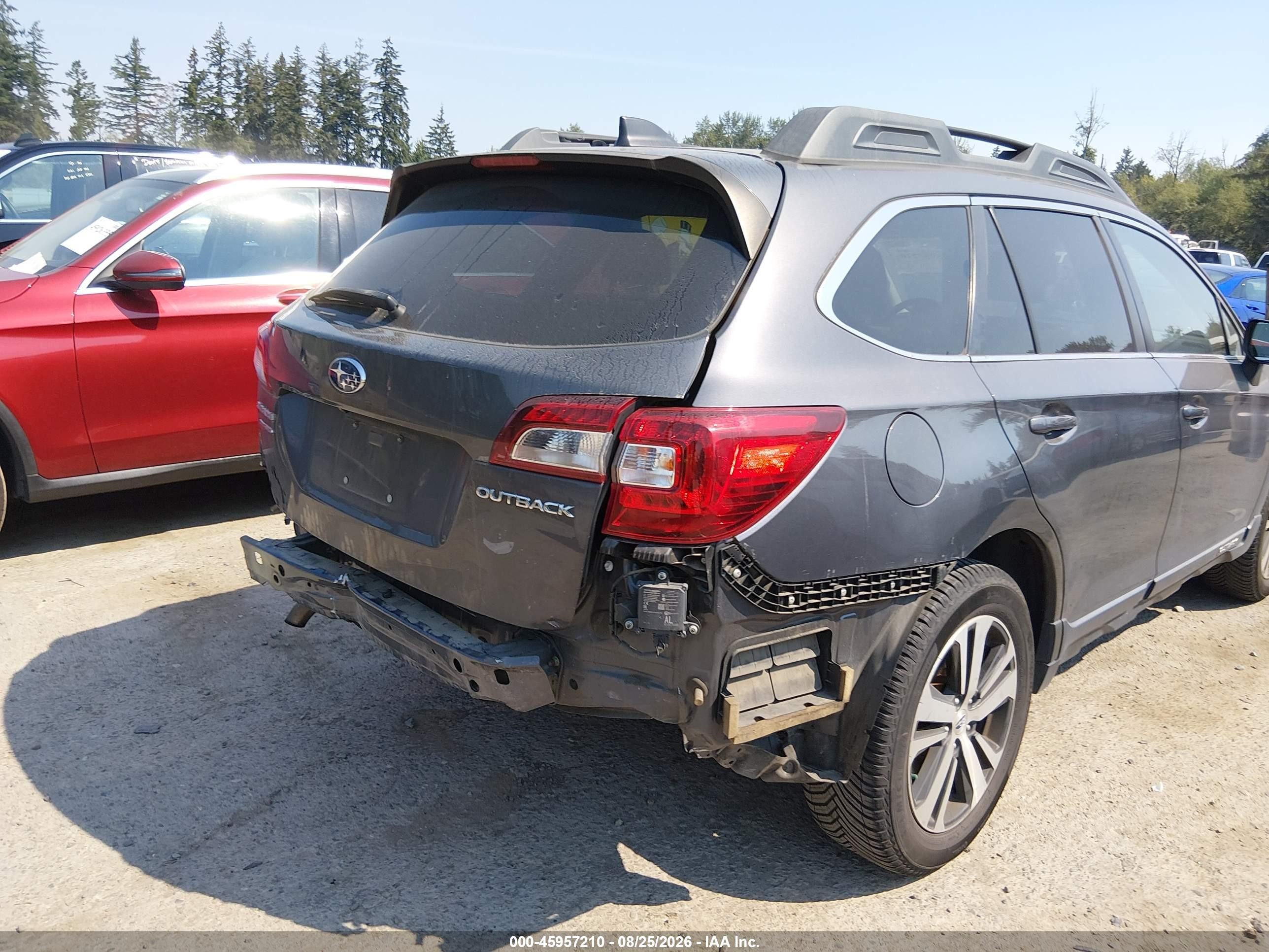 2019 Subaru Outback 2.5i Limited Gray vin: 4S4BSANC7K3361072