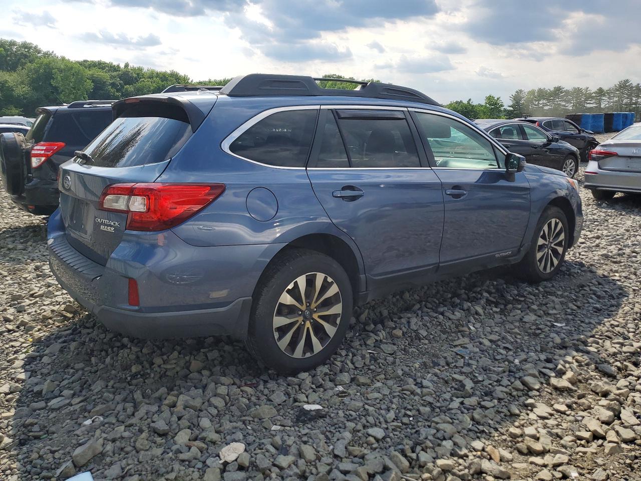 2015 Subaru Outback 2.5i Limited Blue vin: 4S4BSANC8F3300559