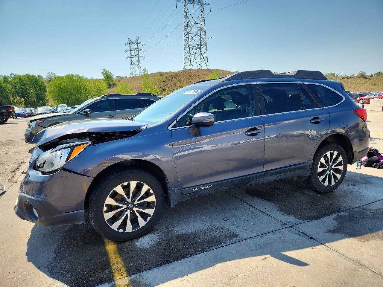 2017 Subaru Outback 2.5i Limited Gray vin: 4S4BSANC8H3340644