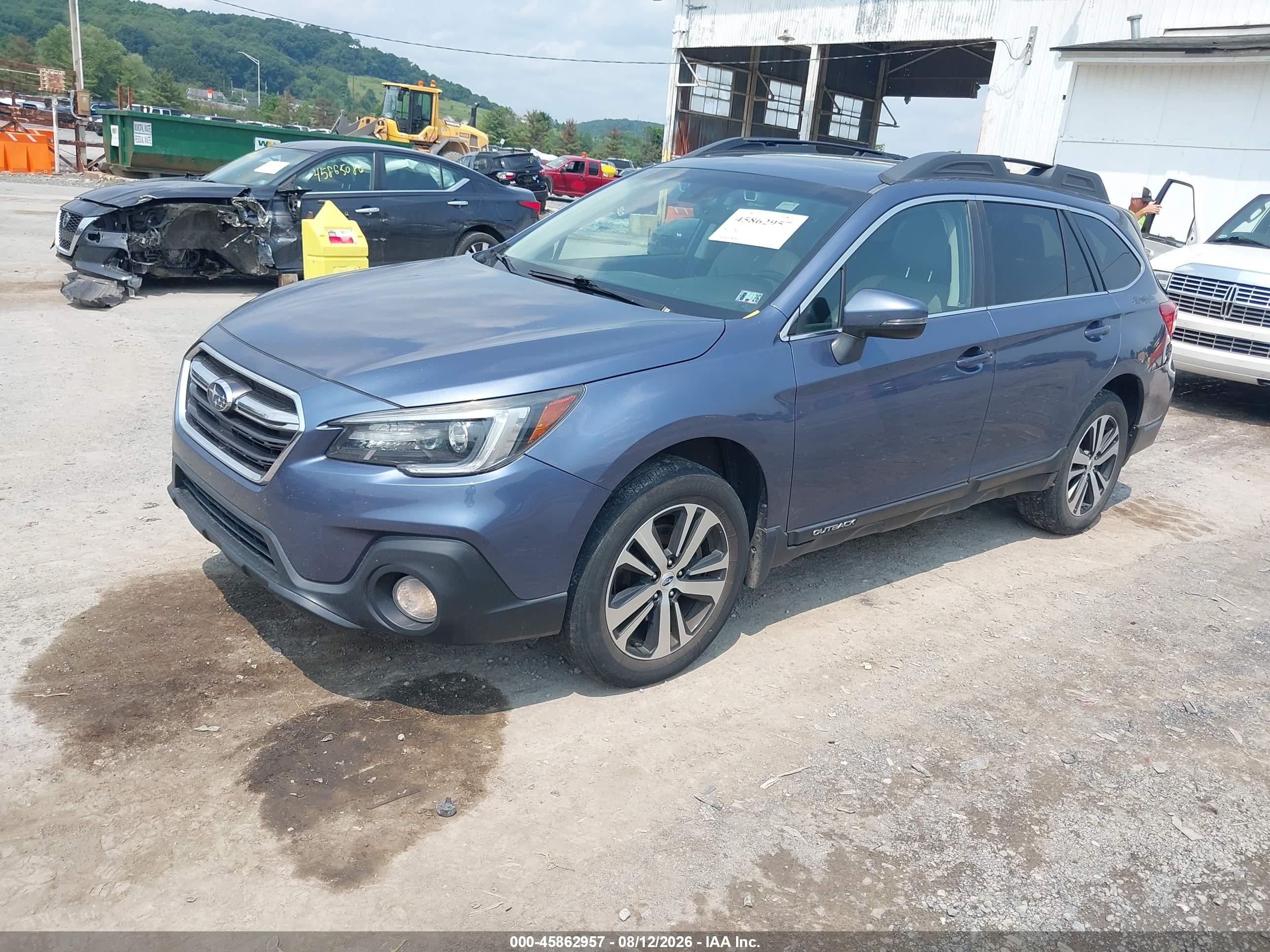 2018 Subaru Outback 2.5i Limited Blue vin: 4S4BSANC8J3206609