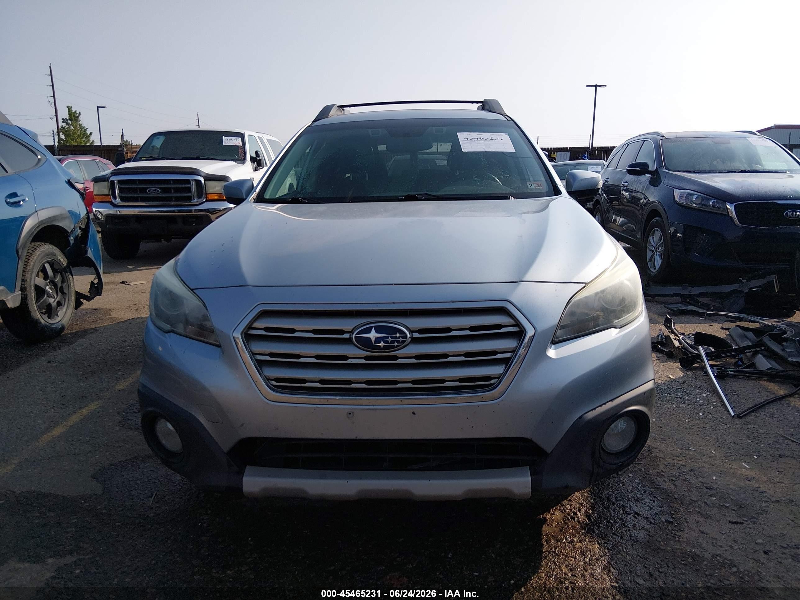 2015 Subaru Outback 2.5i Limited Серый vin: 4S4BSANC9F3307536