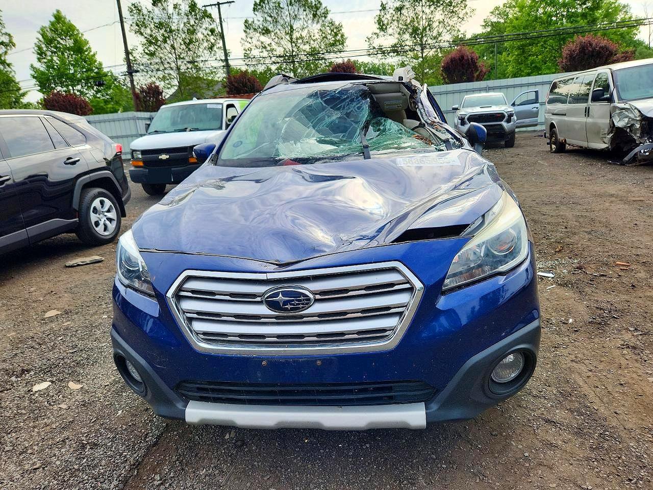 2016 Subaru Outback 2.5i Limited Blue vin: 4S4BSANC9G3347827