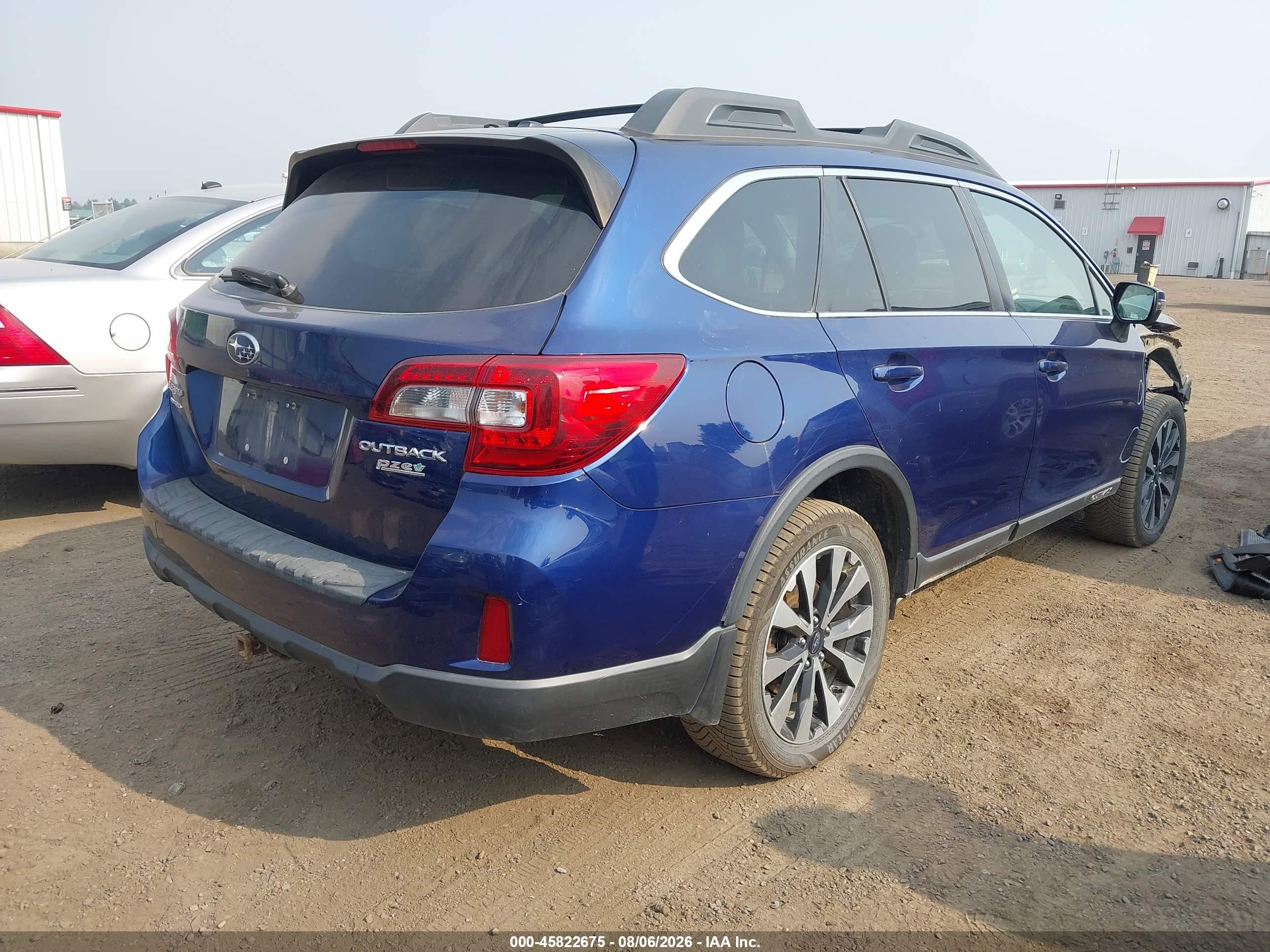 2015 Subaru Outback 2.5i Limited Dark Blue vin: 4S4BSANCXF3229915