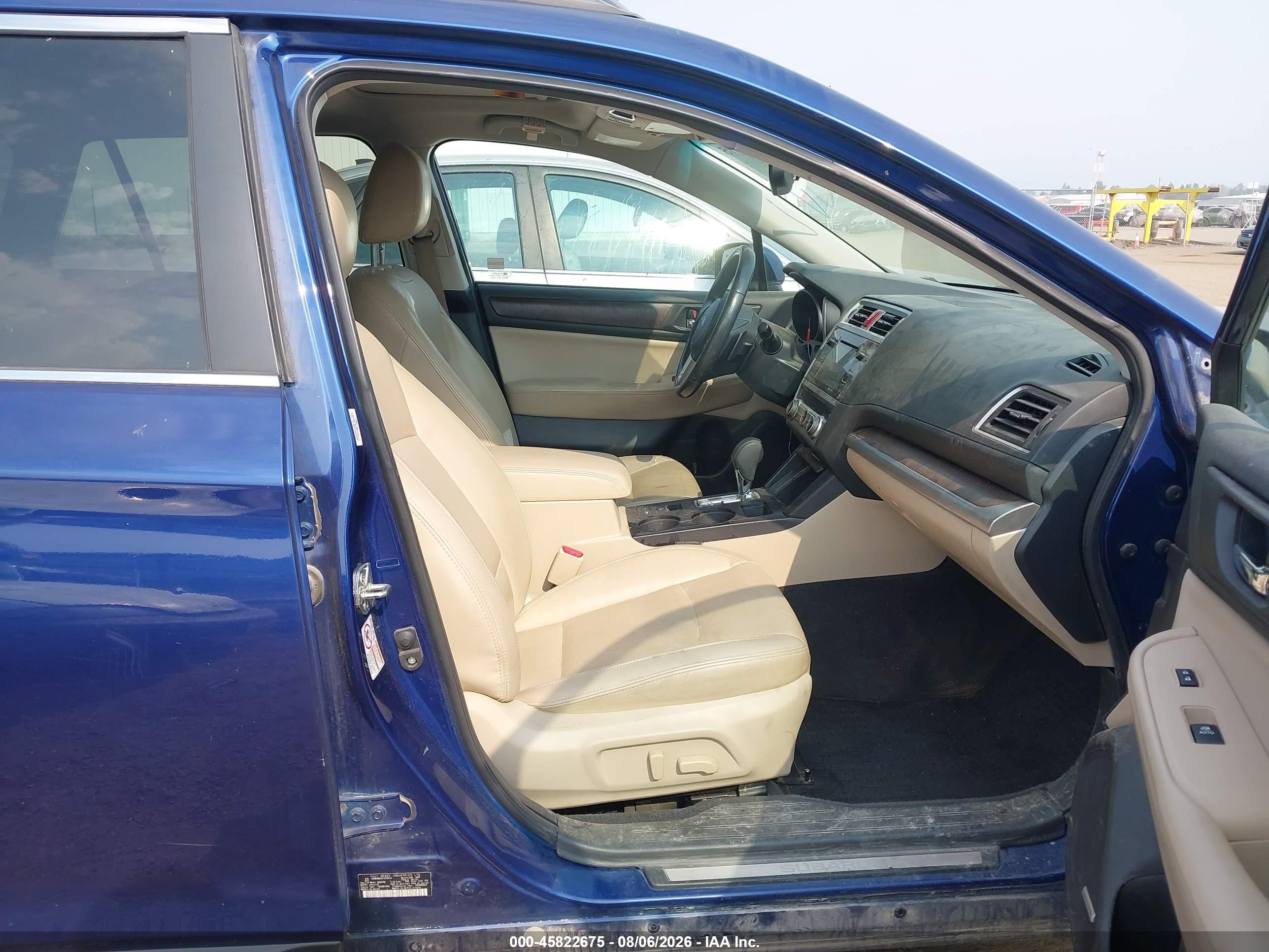2015 Subaru Outback 2.5i Limited Dark Blue vin: 4S4BSANCXF3229915