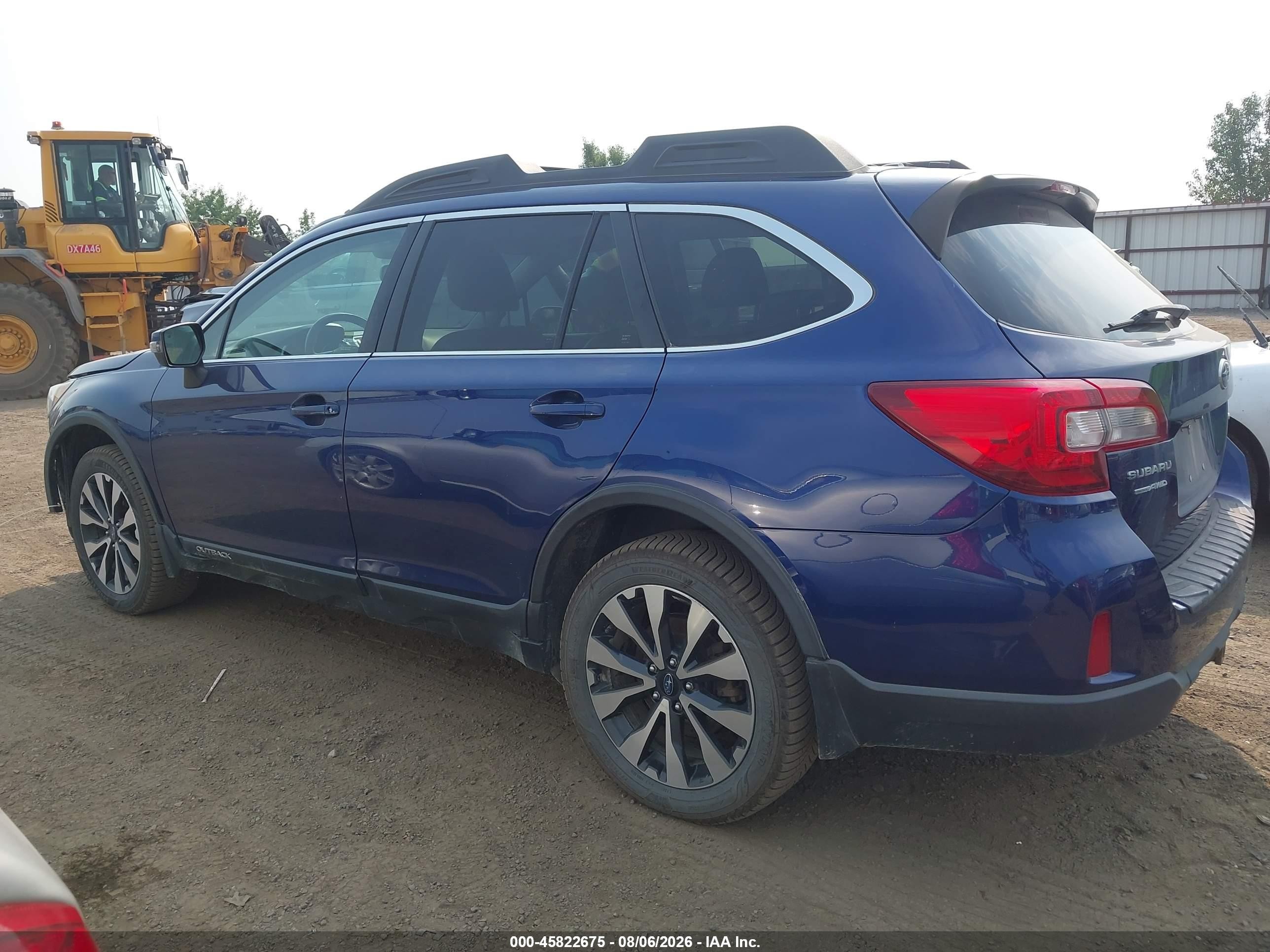 2015 Subaru Outback 2.5i Limited Dark Blue vin: 4S4BSANCXF3229915