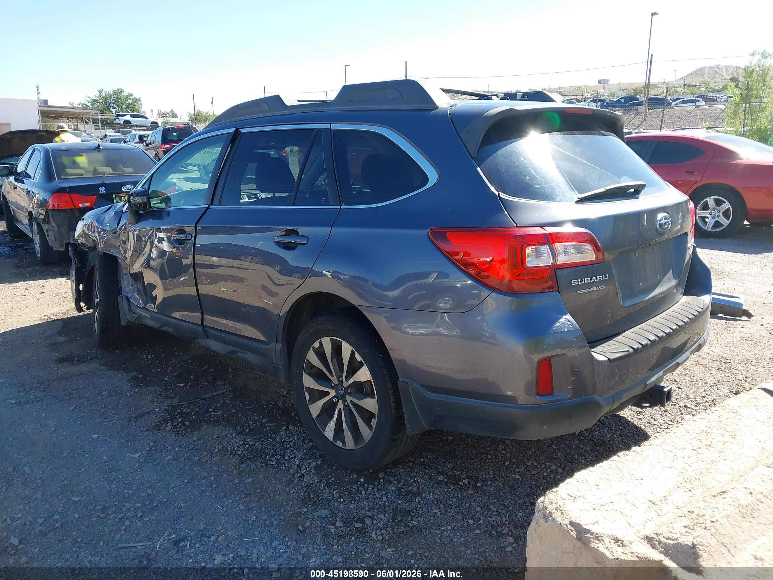 2015 Subaru Outback 2.5i Limited Синий vin: 4S4BSANCXF3292271