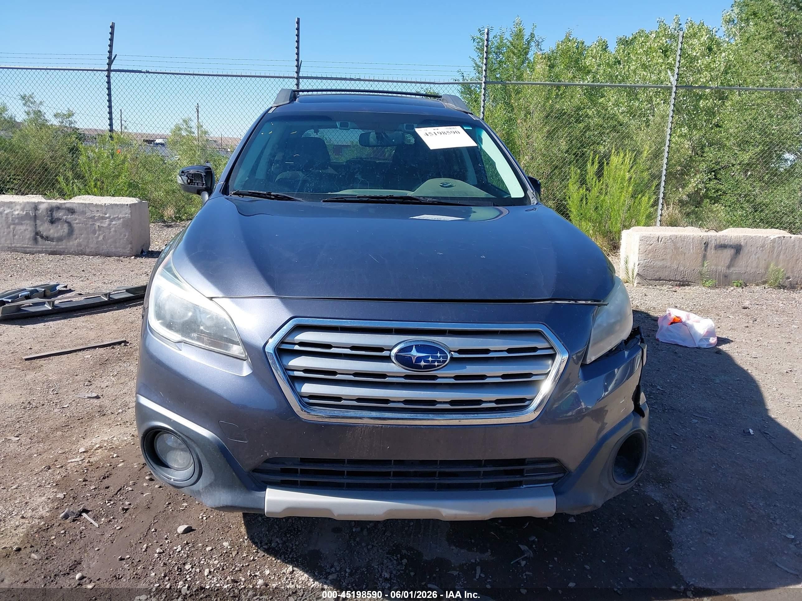 2015 Subaru Outback 2.5i Limited Синий vin: 4S4BSANCXF3292271