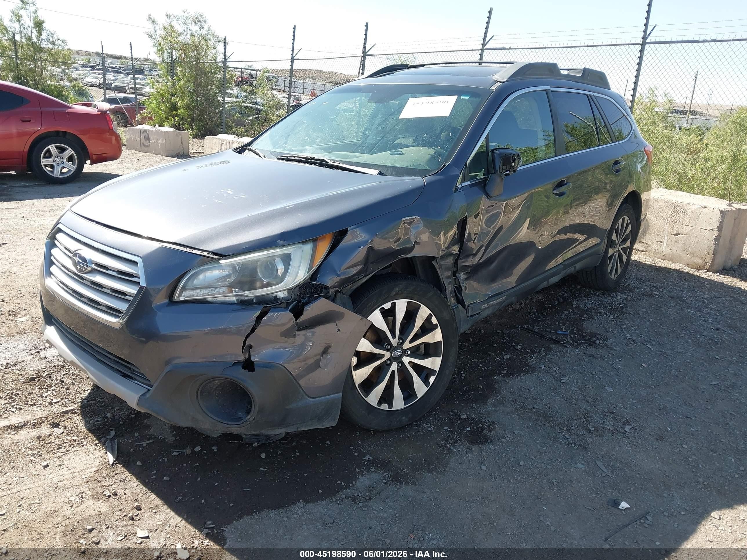 2015 Subaru Outback 2.5i Limited Синий vin: 4S4BSANCXF3292271