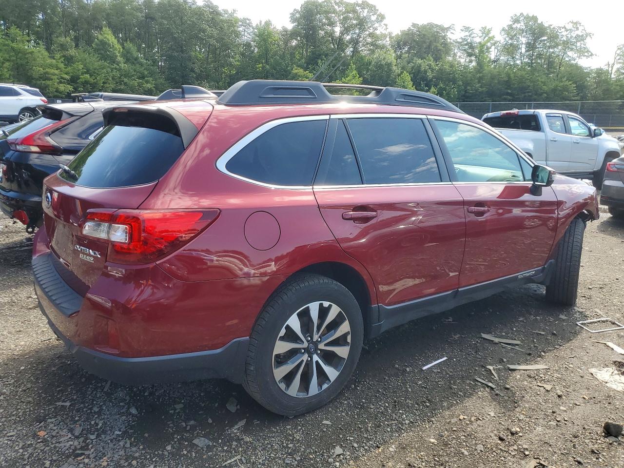 2017 Subaru Outback 2.5i Limited Burgundy vin: 4S4BSANCXH3312960