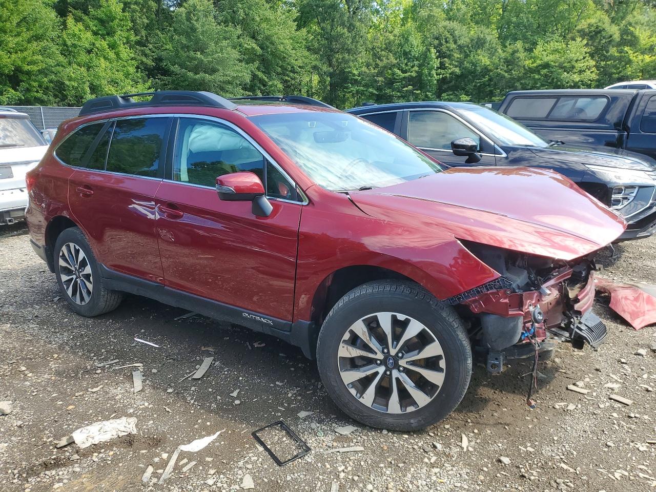 2017 Subaru Outback 2.5i Limited Burgundy vin: 4S4BSANCXH3312960