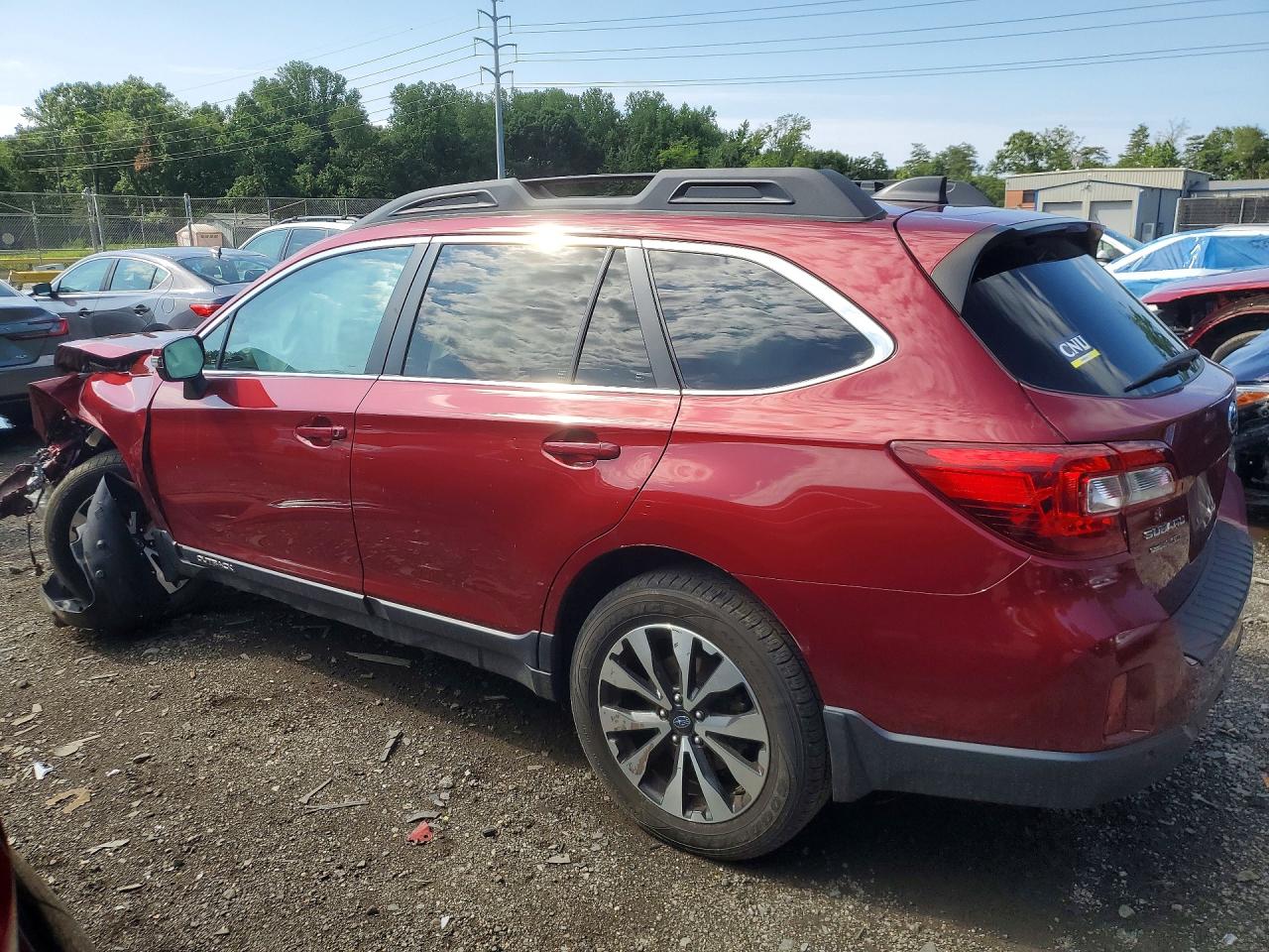 2017 Subaru Outback 2.5i Limited Burgundy vin: 4S4BSANCXH3312960