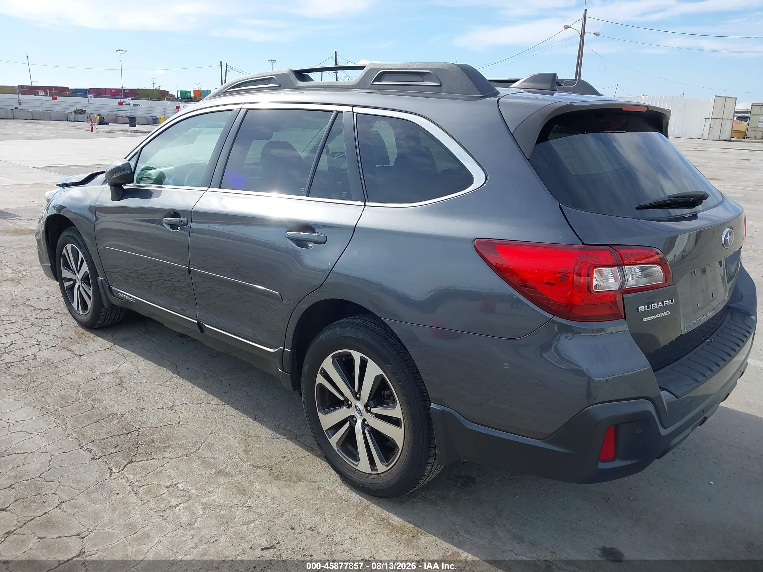 2018 Subaru Outback 2.5i Limited Gray vin: 4S4BSANCXJ3344054