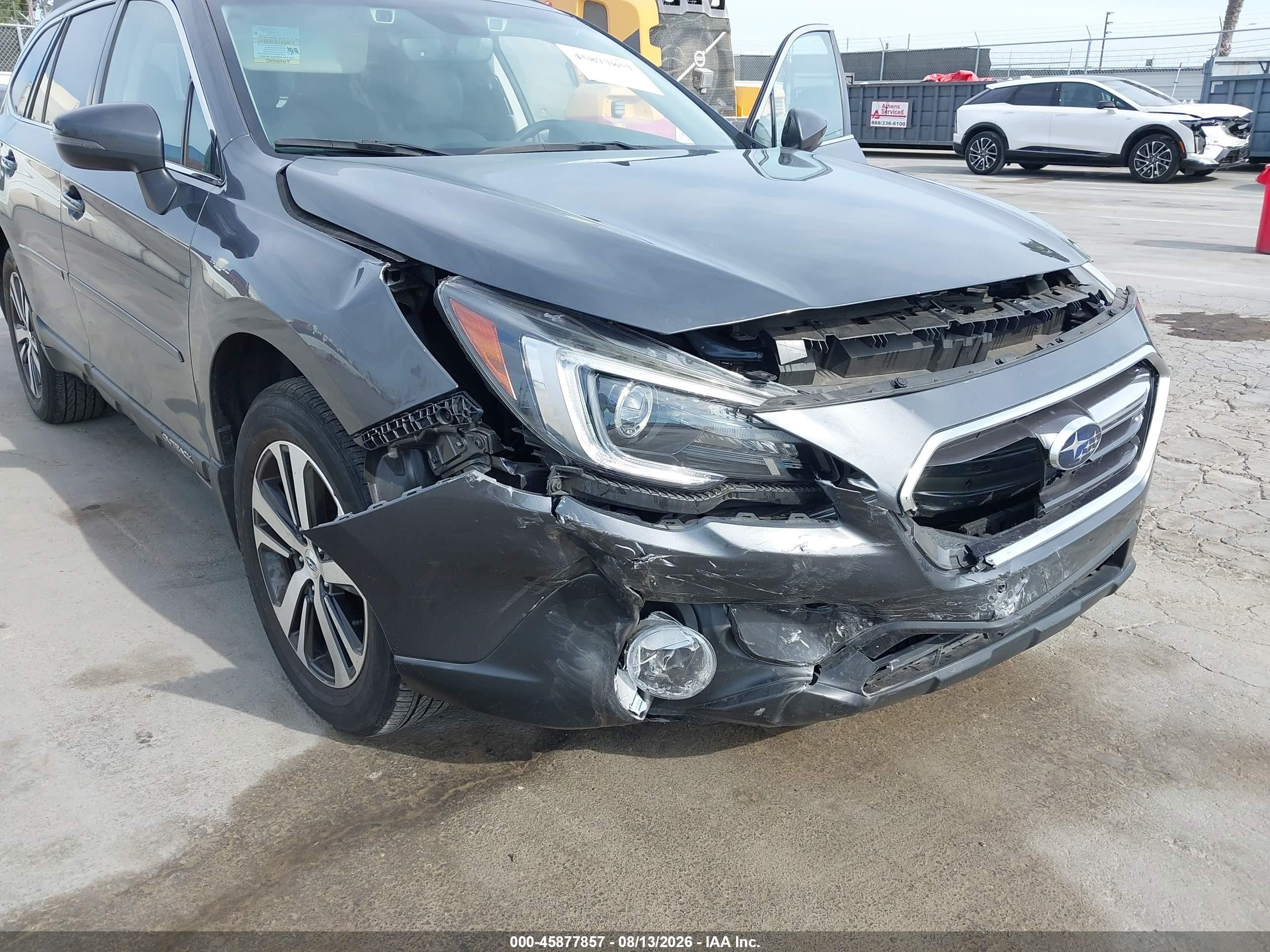 2018 Subaru Outback 2.5i Limited Gray vin: 4S4BSANCXJ3344054