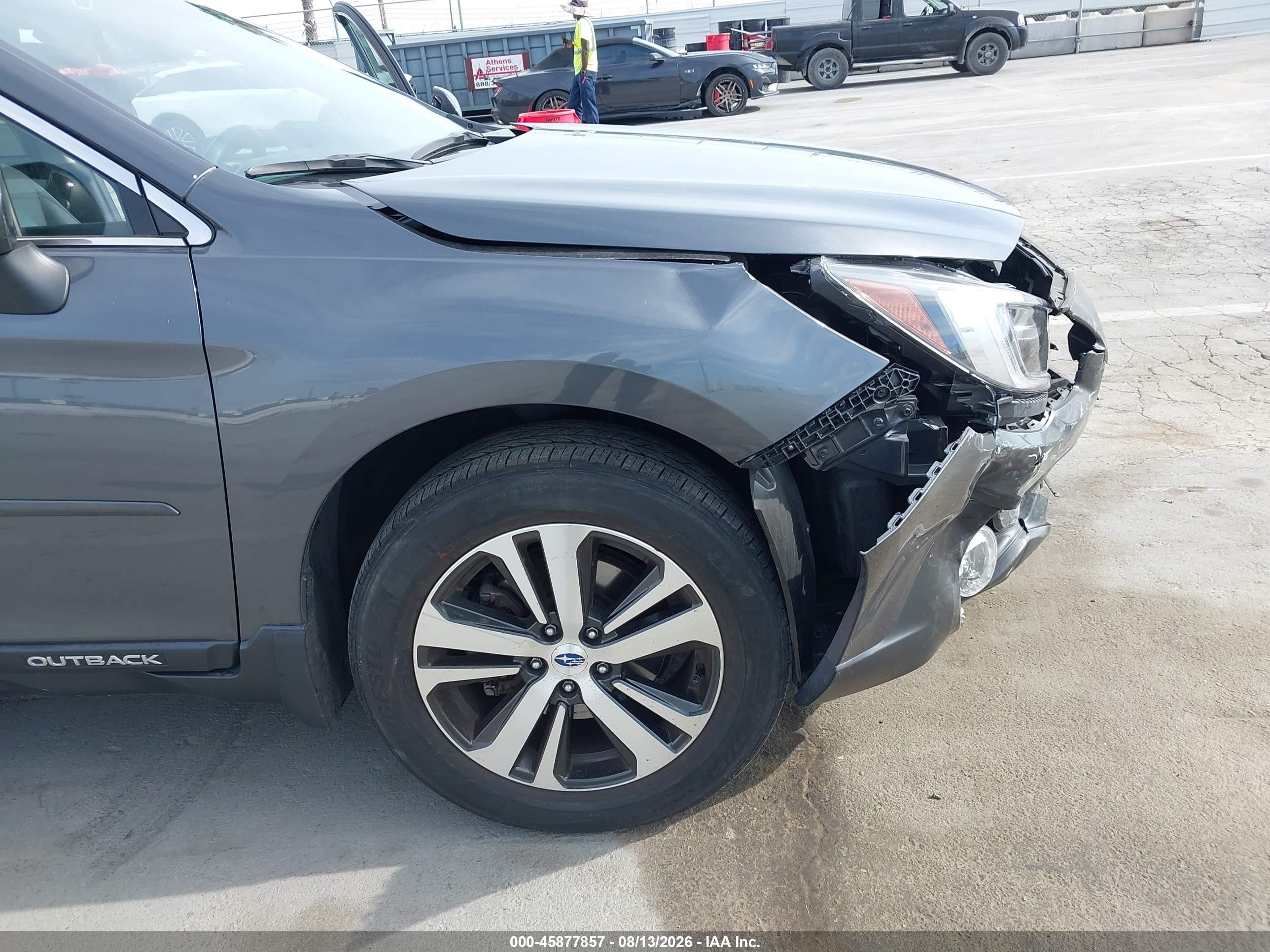 2018 Subaru Outback 2.5i Limited Gray vin: 4S4BSANCXJ3344054