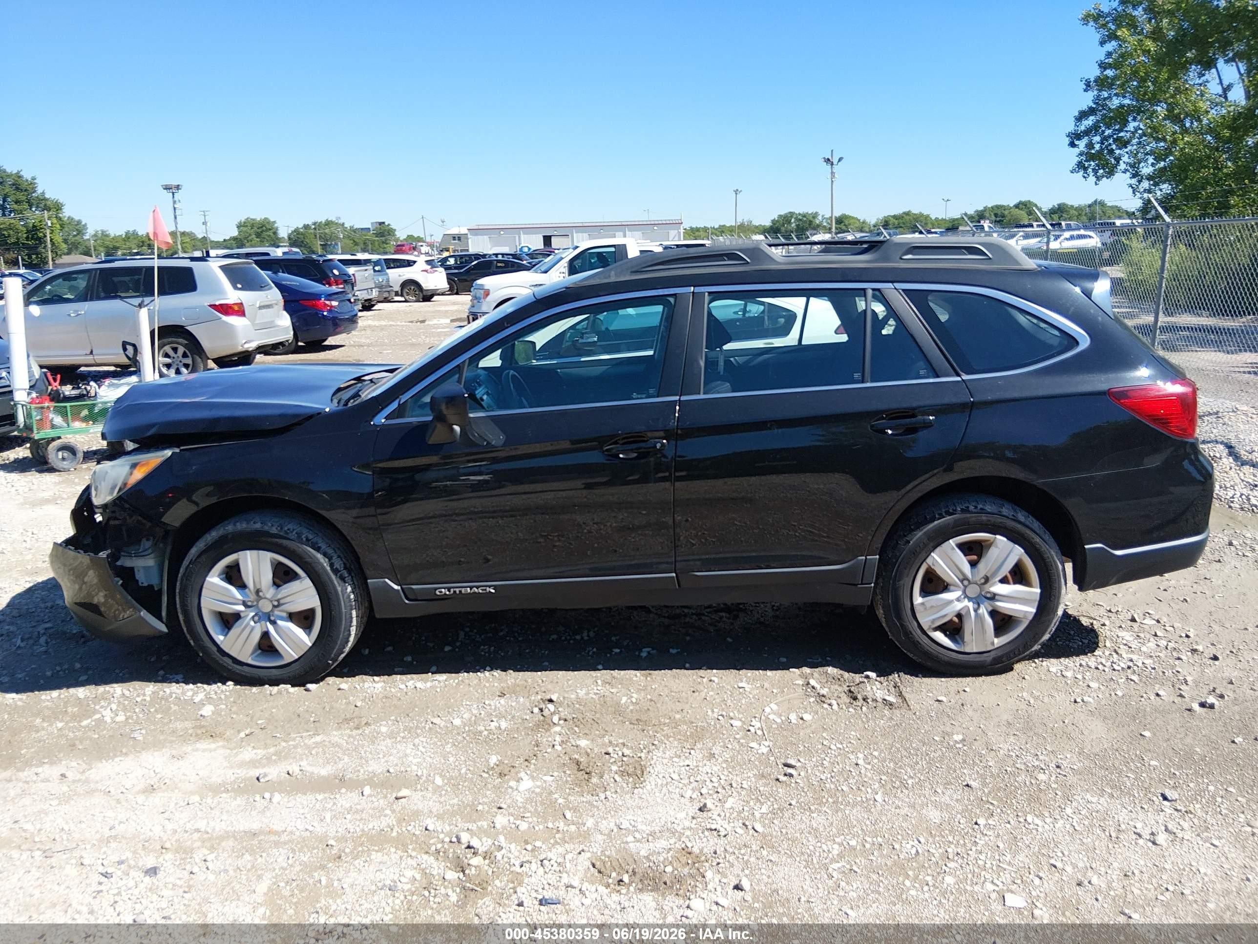 2016 Subaru Outback 2.5i Черный vin: 4S4BSBAC6G3345688