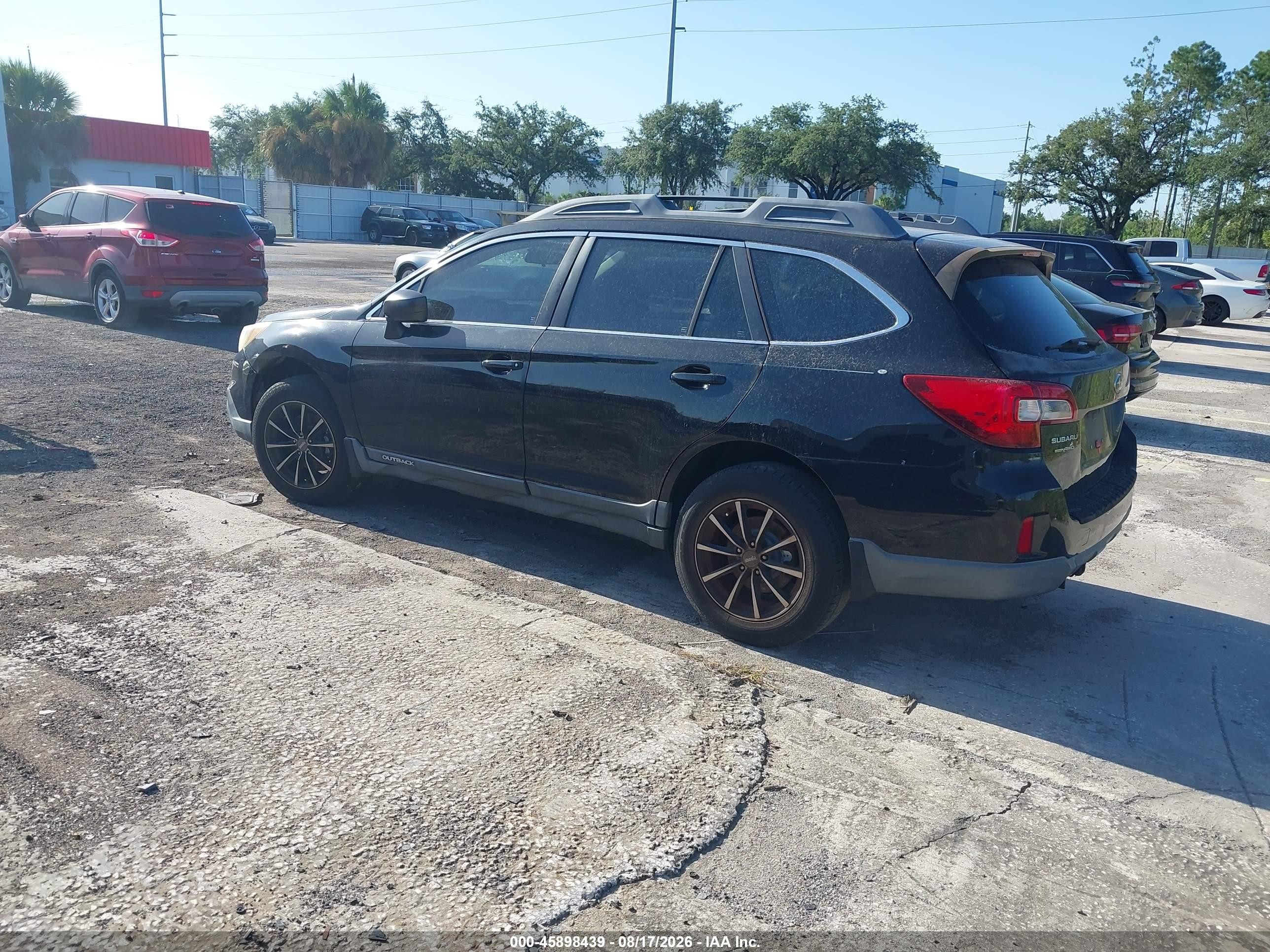 2015 Subaru Outback 2.5i Black vin: 4S4BSBACXF3216321