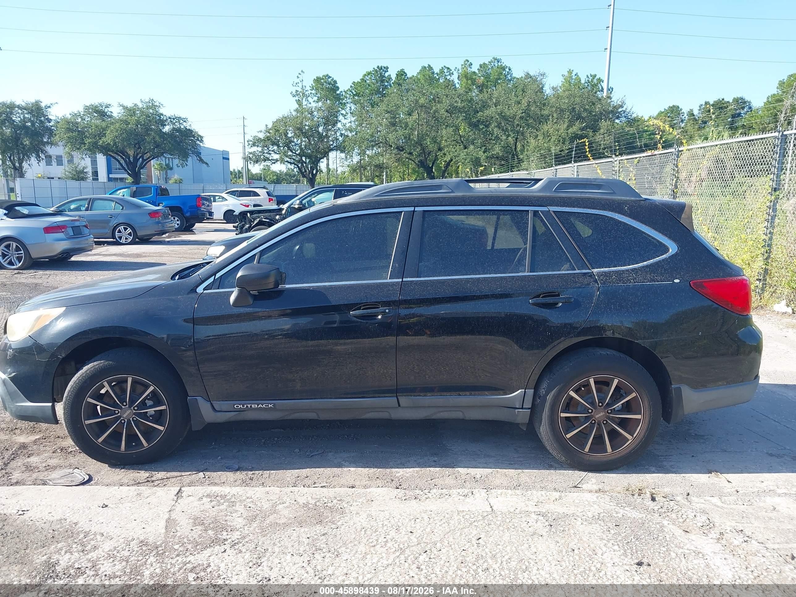 2015 Subaru Outback 2.5i Black vin: 4S4BSBACXF3216321