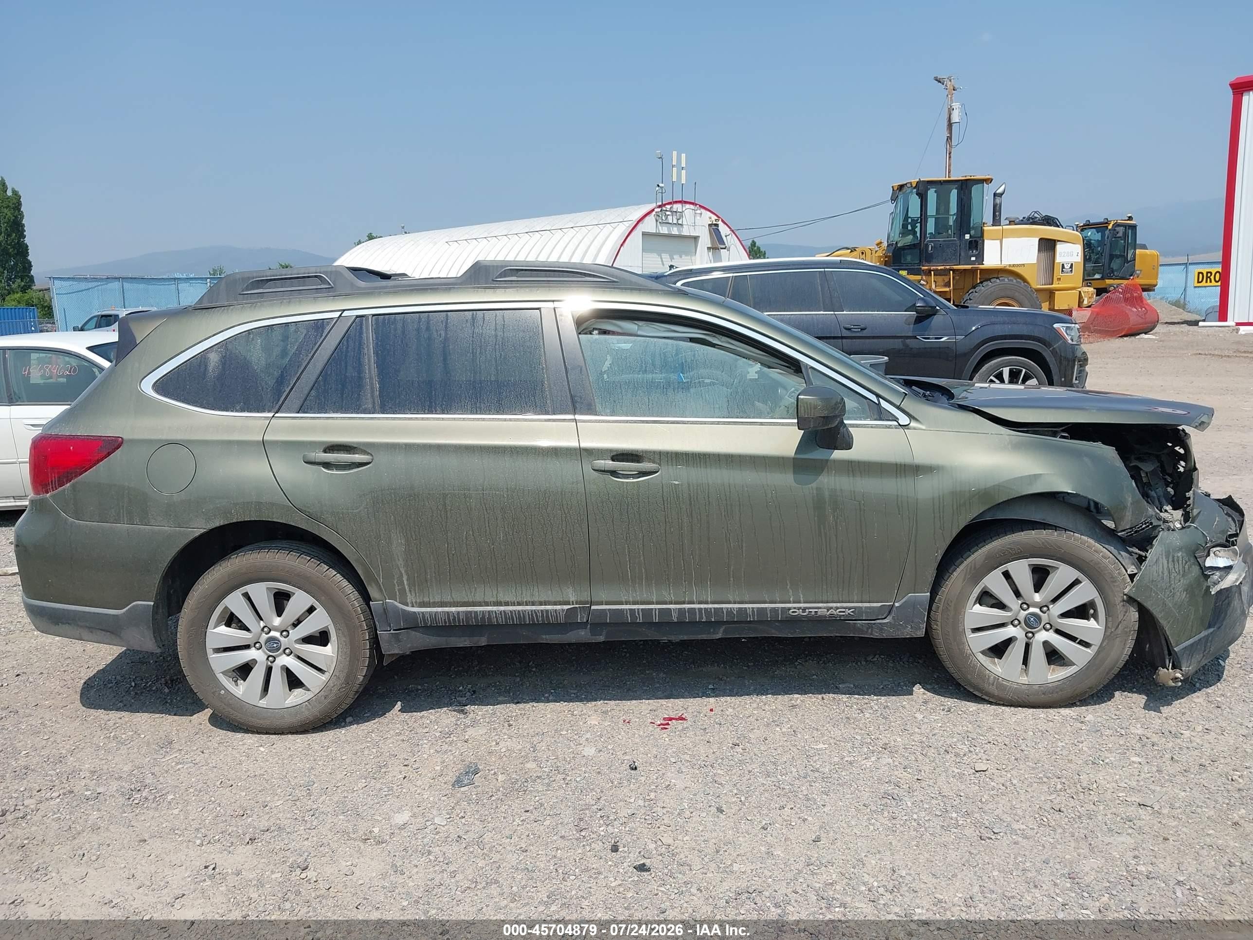 2015 Subaru Outback 2.5i Premium Green vin: 4S4BSBCC0F3242696