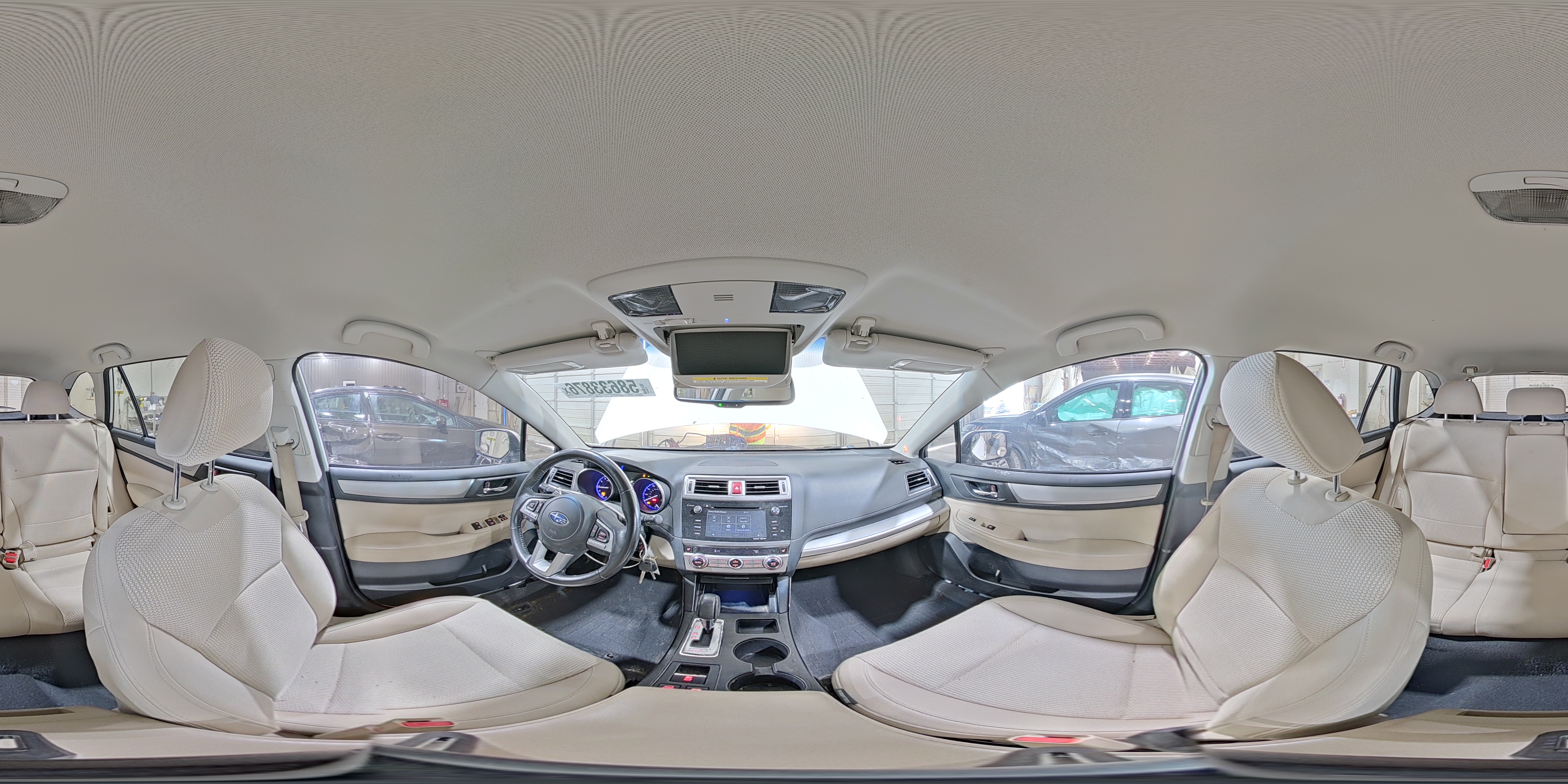 2015 Subaru Outback 2.5i Premium Белый vin: 4S4BSBCC2F3298669