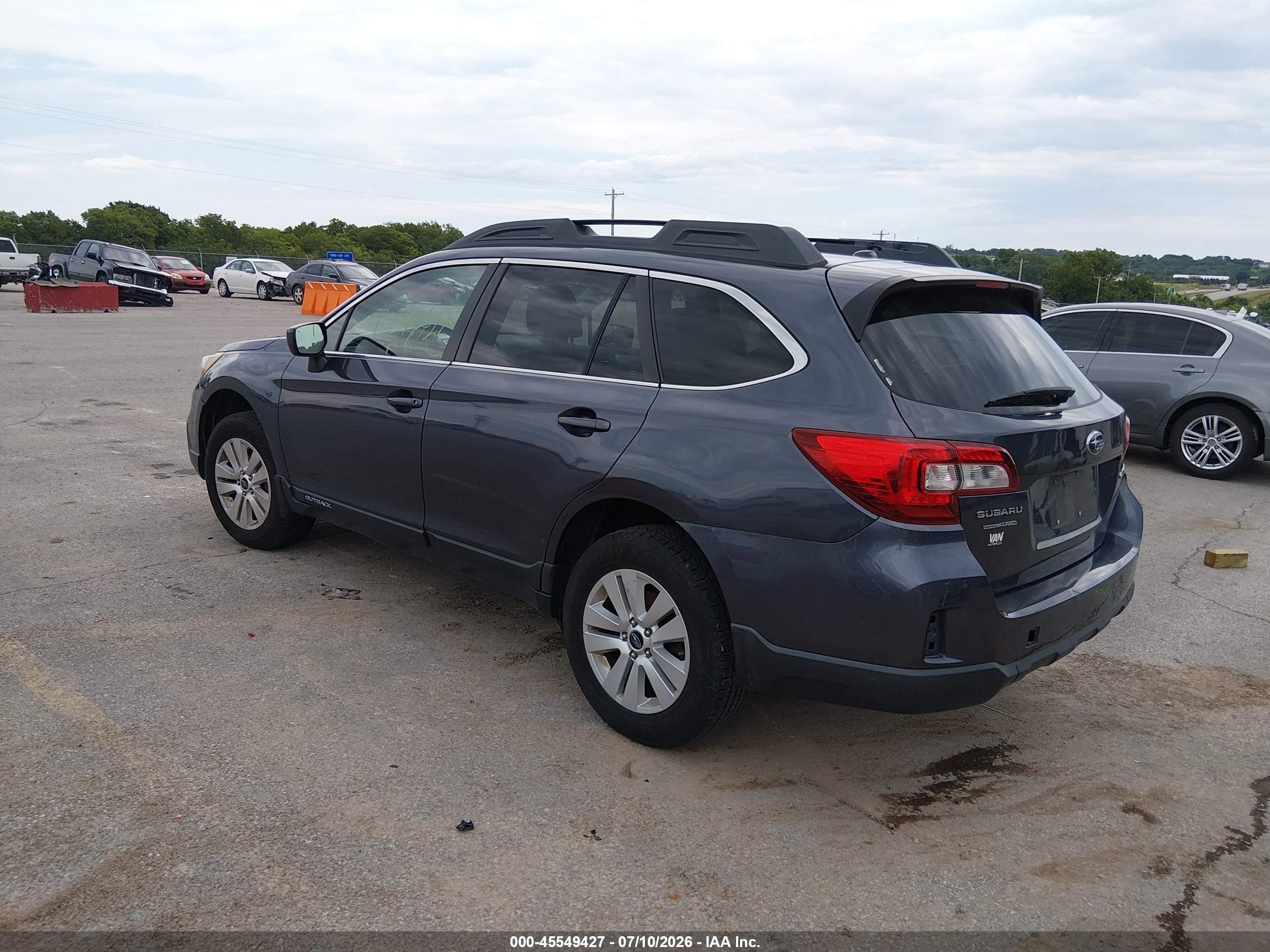 2015 Subaru Outback 2.5i Premium Синий vin: 4S4BSBCC3F3302051