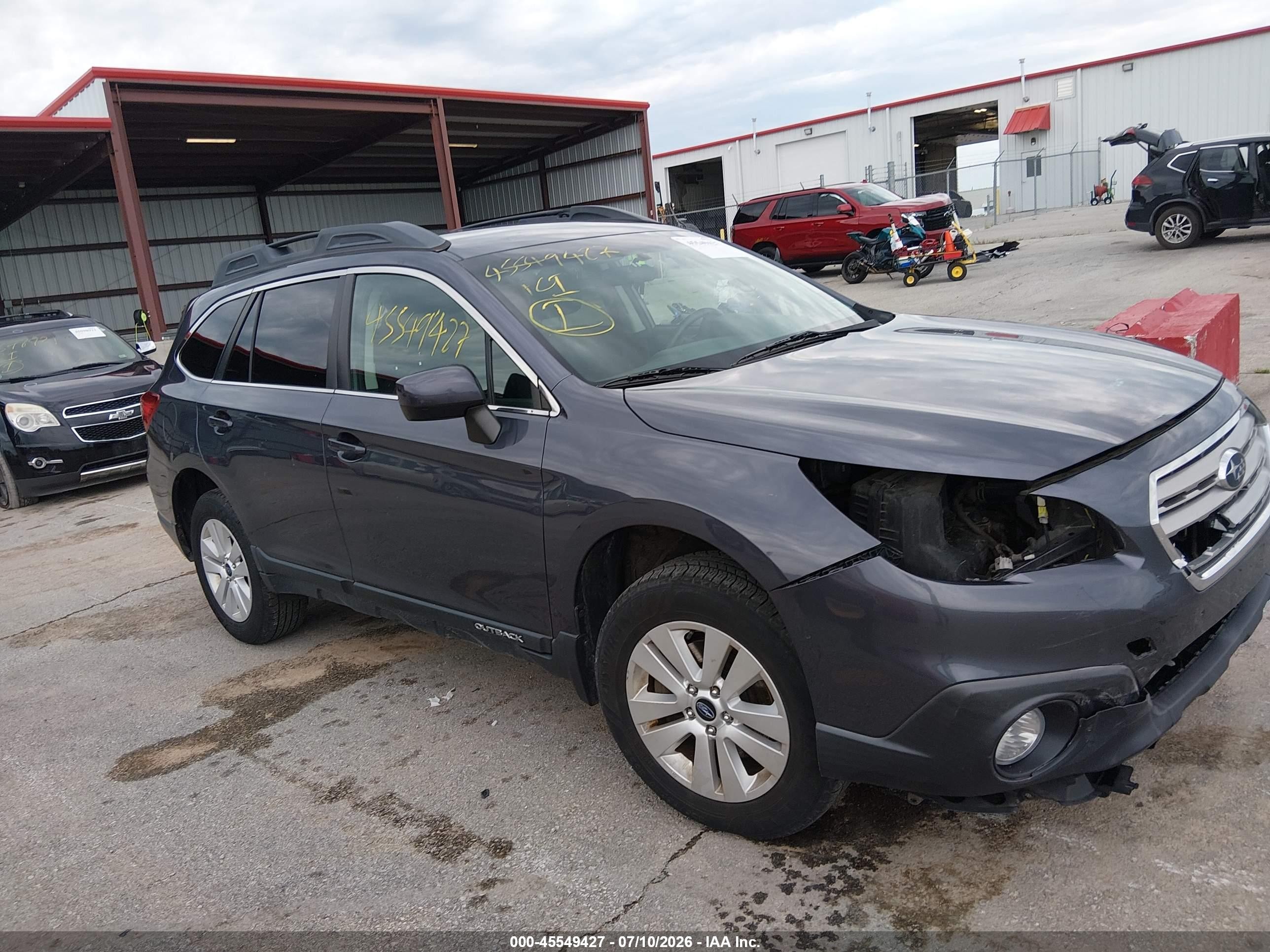 2015 Subaru Outback 2.5i Premium Синий vin: 4S4BSBCC3F3302051