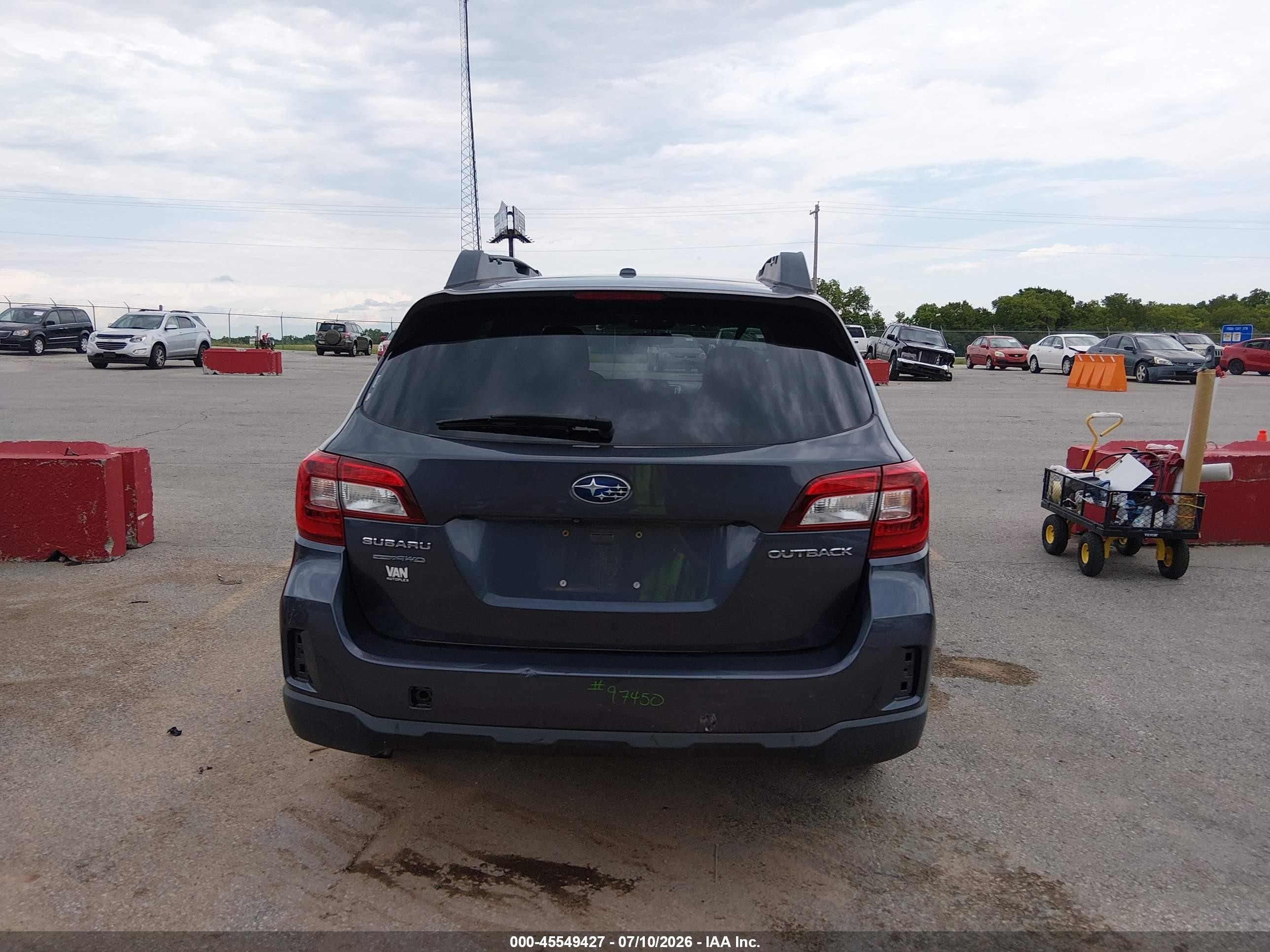 2015 Subaru Outback 2.5i Premium Синий vin: 4S4BSBCC3F3302051