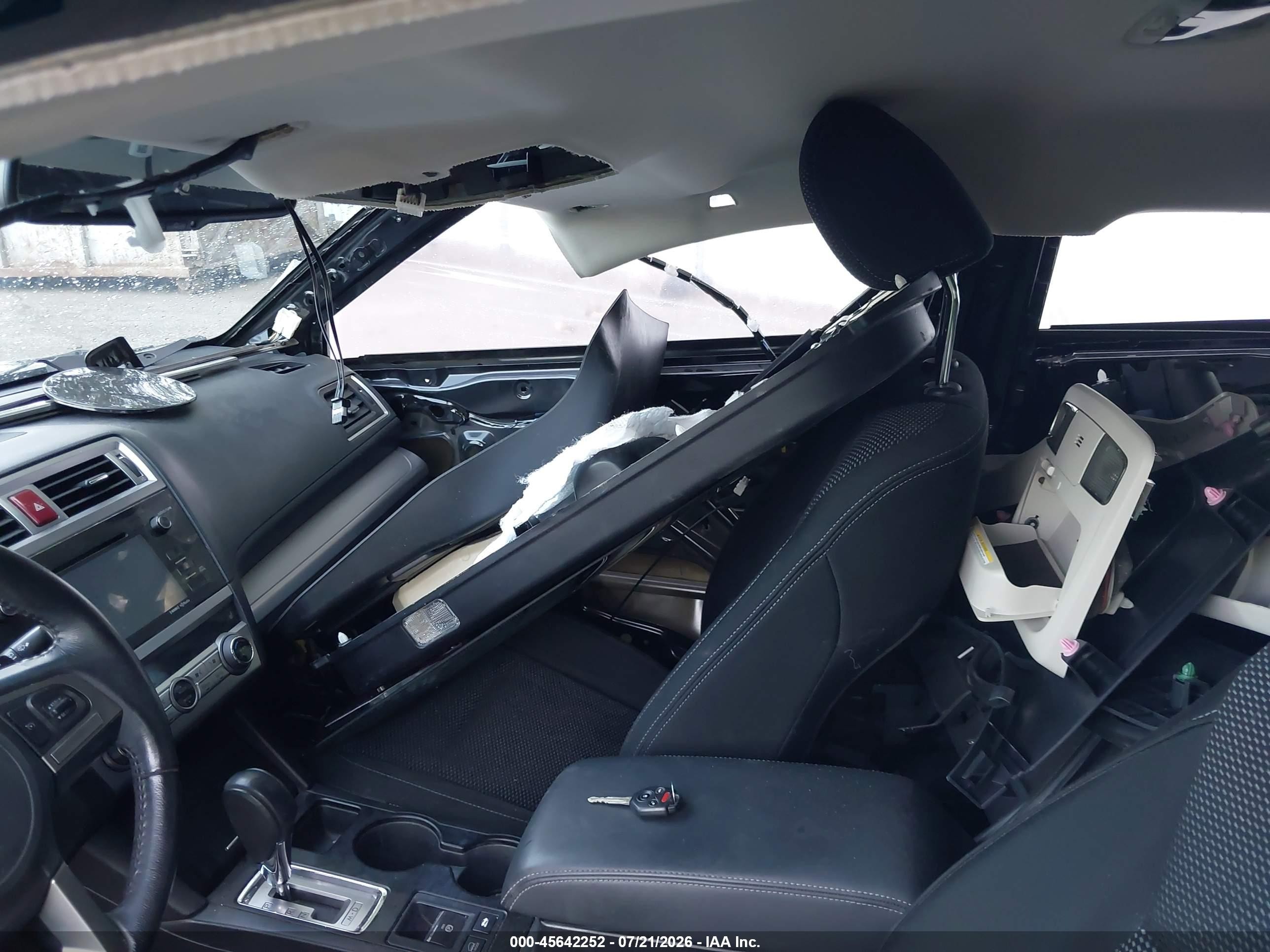 2015 Subaru Outback 2.5i Premium Черный vin: 4S4BSBCC4F3344759