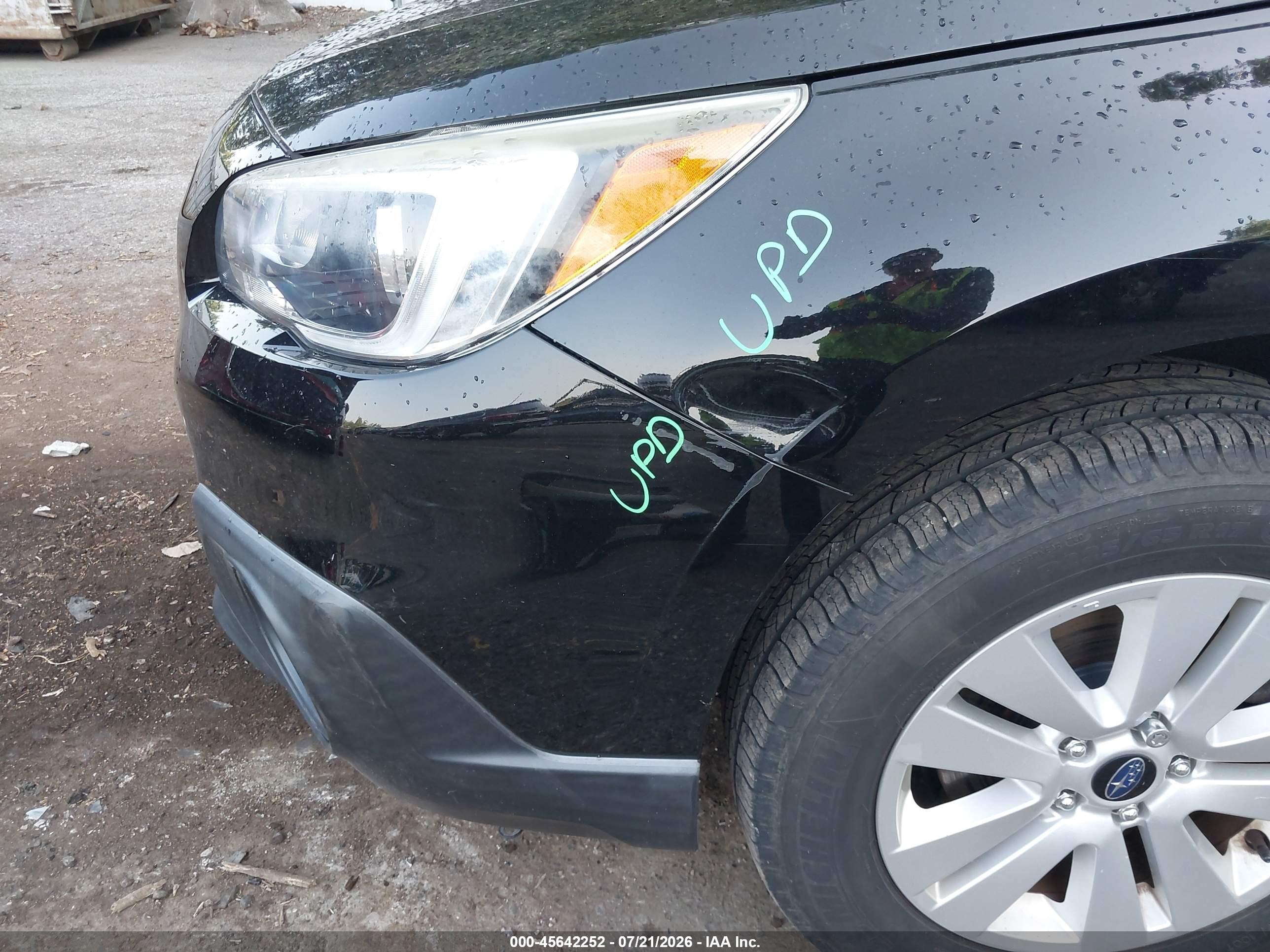 2015 Subaru Outback 2.5i Premium Черный vin: 4S4BSBCC4F3344759