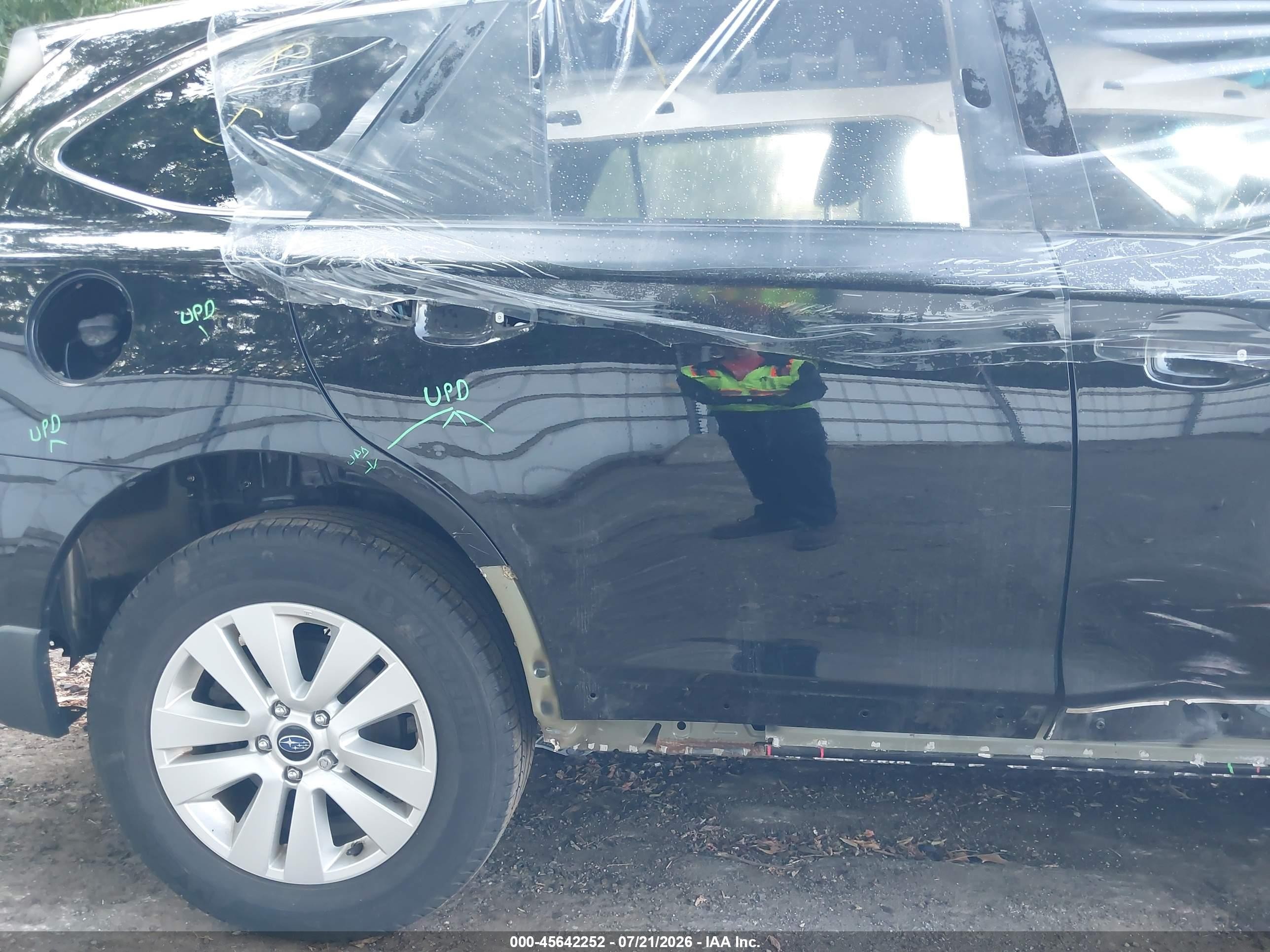 2015 Subaru Outback 2.5i Premium Черный vin: 4S4BSBCC4F3344759