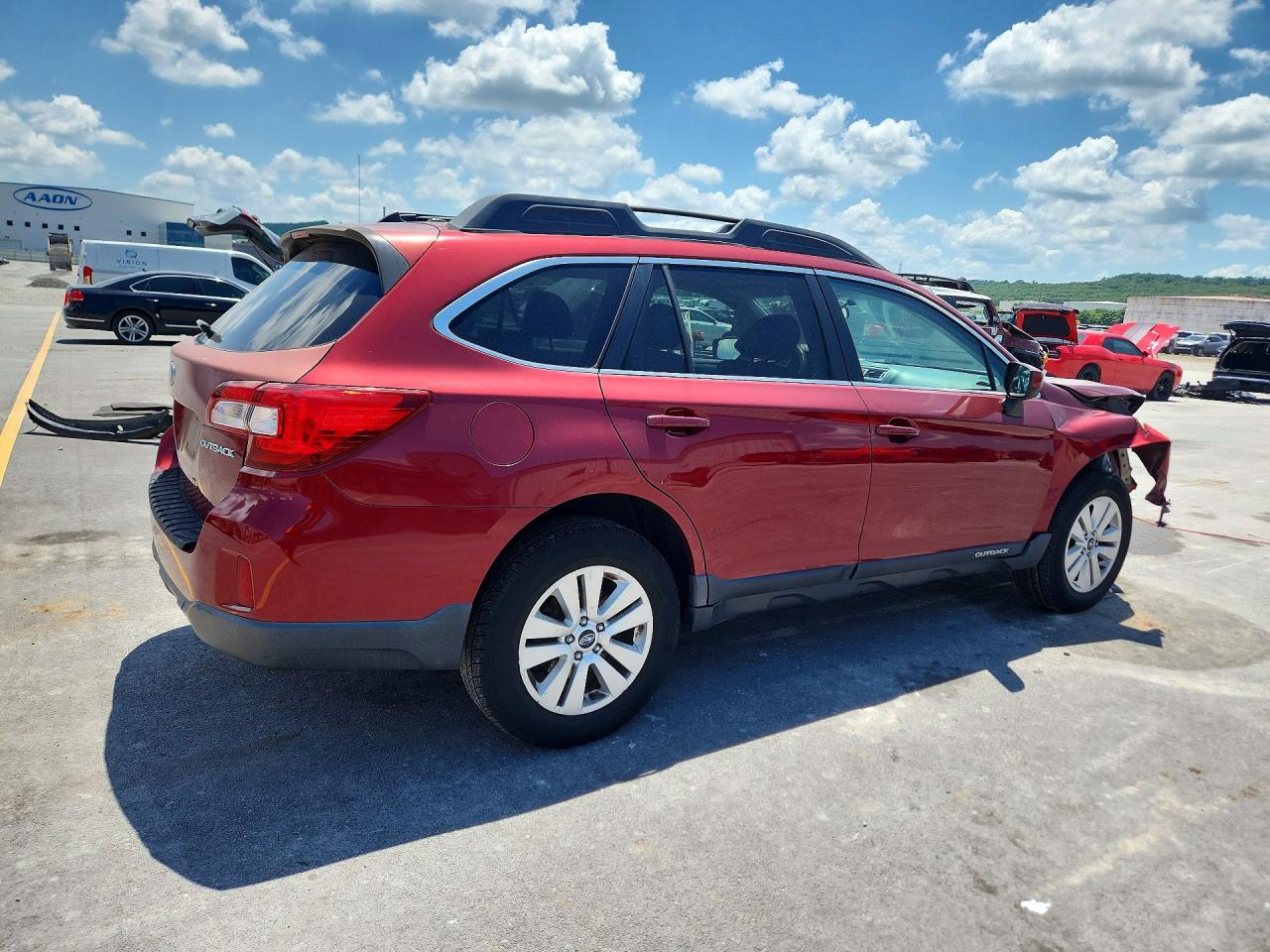 2015 Subaru Outback 2.5i Premium Burgundy vin: 4S4BSBCC5F3276505
