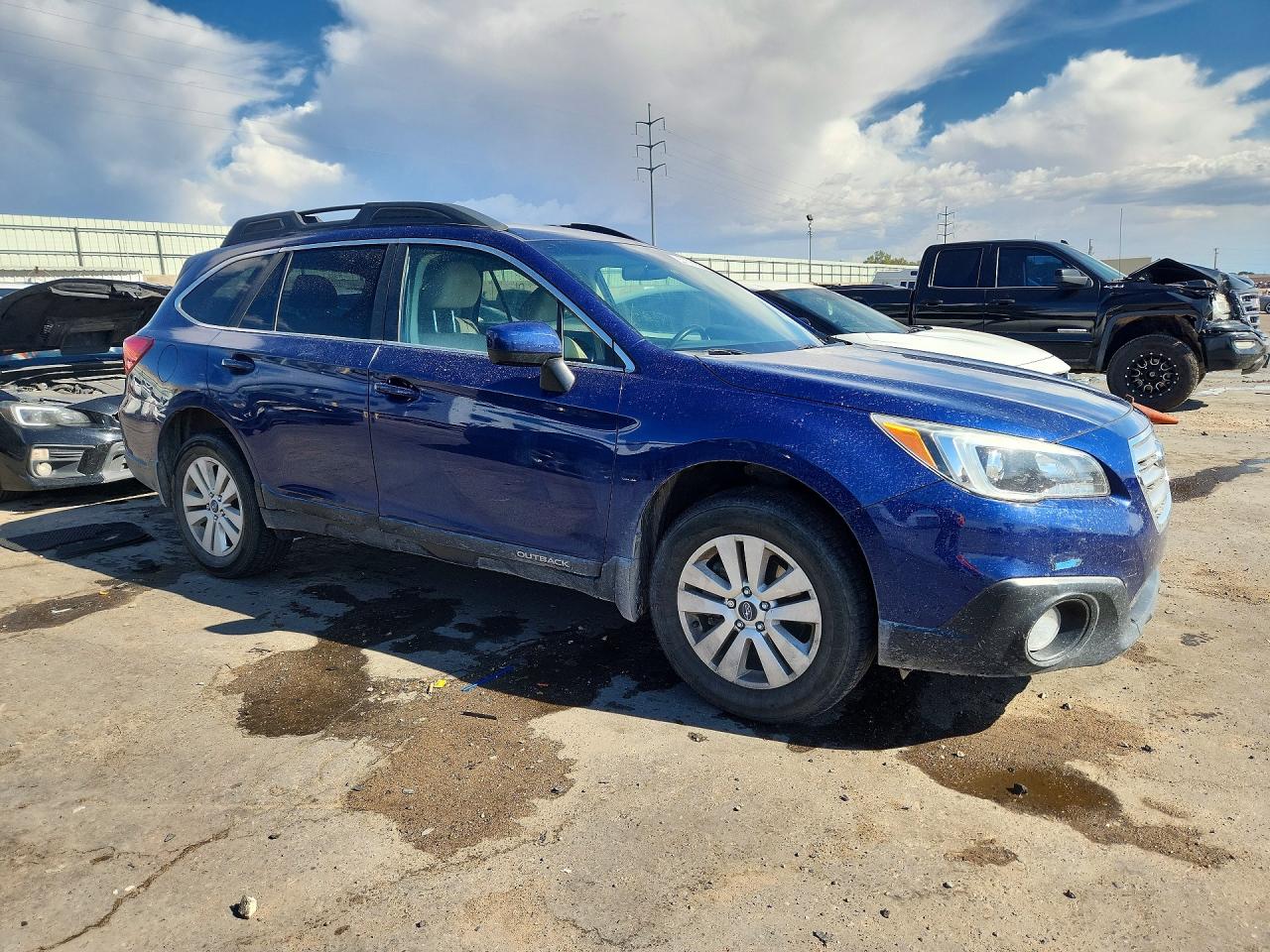 2015 Subaru Outback 2.5i Premium Blue vin: 4S4BSBCC5F3297516