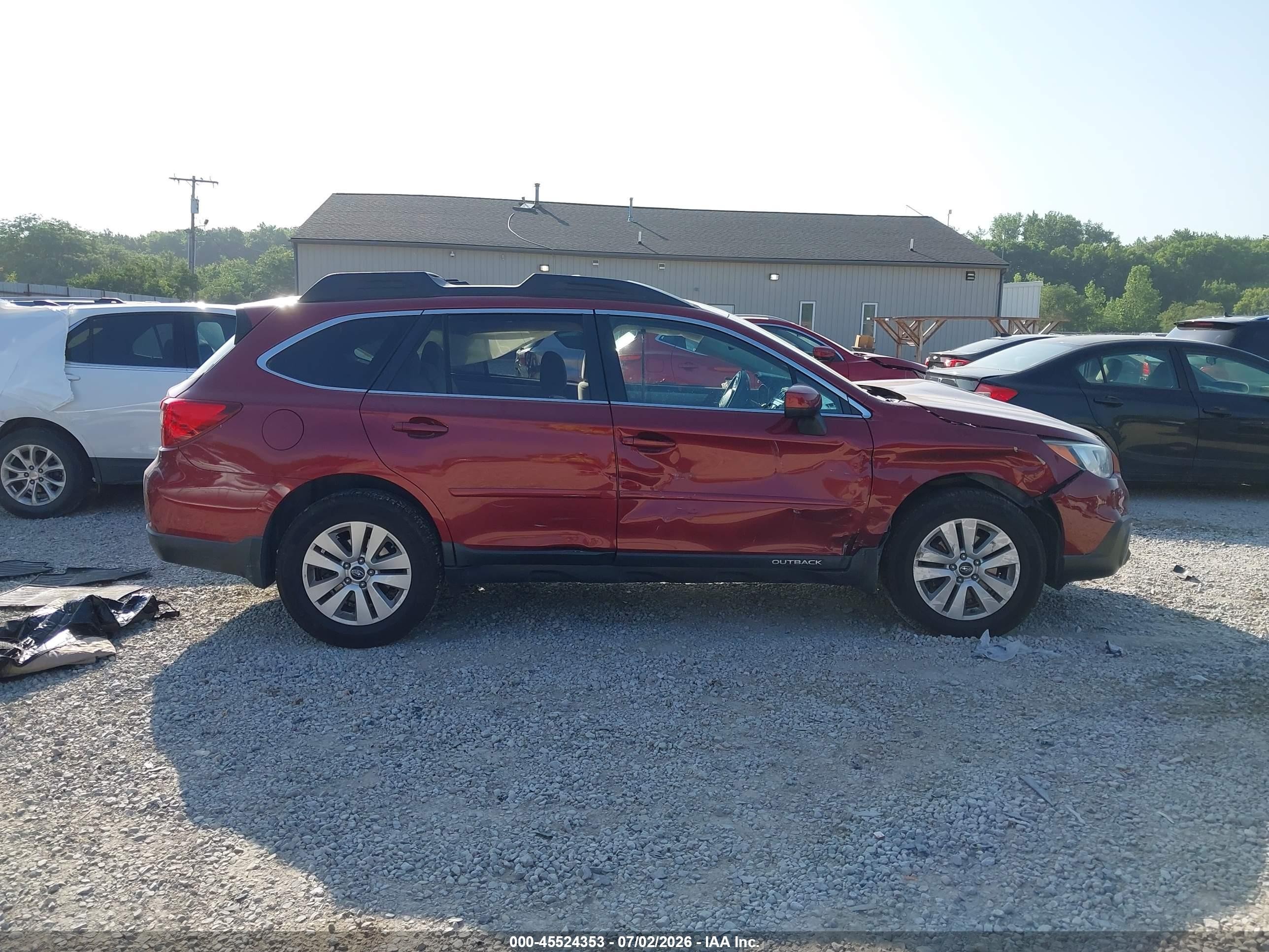 2015 Subaru Outback 2.5i Premium Maroon vin: 4S4BSBCC5F3321670