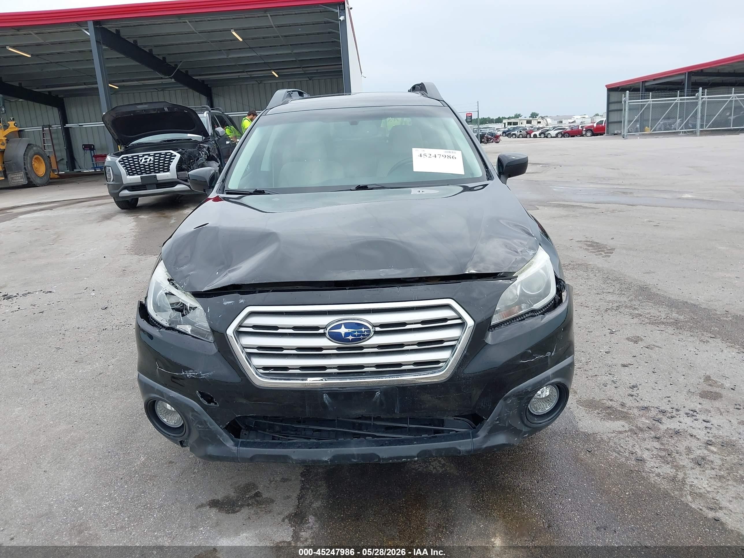 2015 Subaru Outback 2.5i Premium Black vin: 4S4BSBDC0F3361069