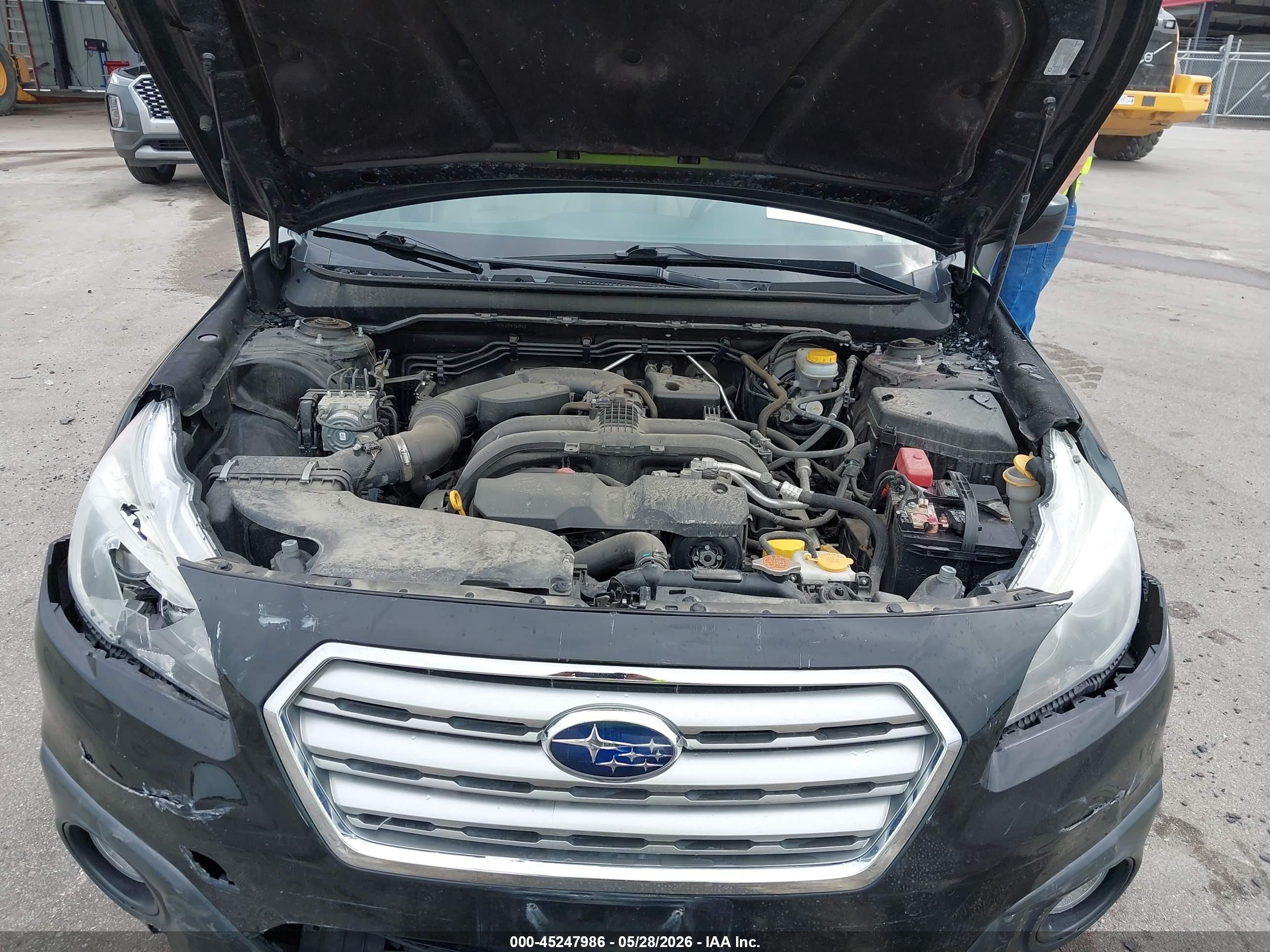 2015 Subaru Outback 2.5i Premium Black vin: 4S4BSBDC0F3361069