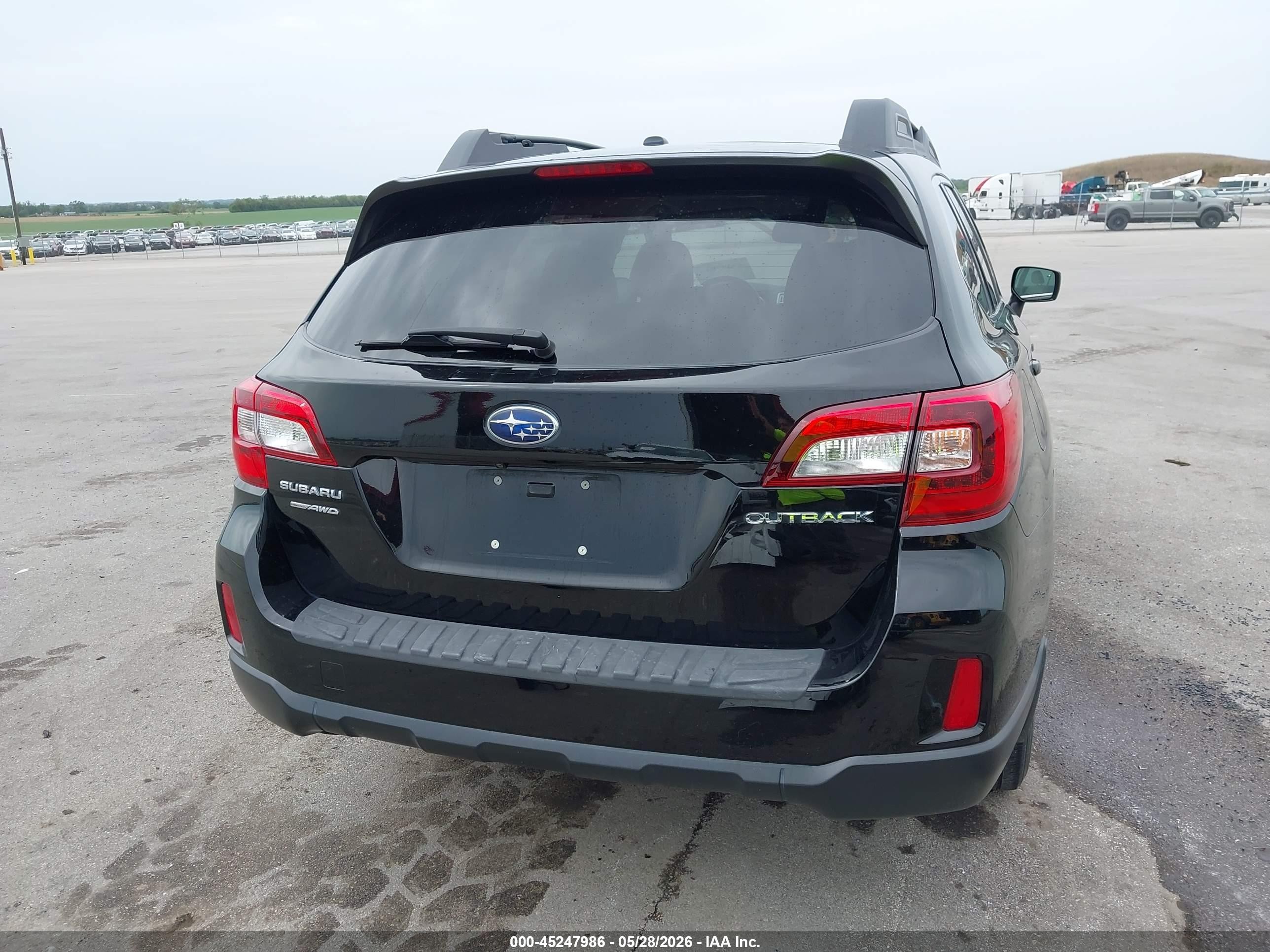 2015 Subaru Outback 2.5i Premium Black vin: 4S4BSBDC0F3361069
