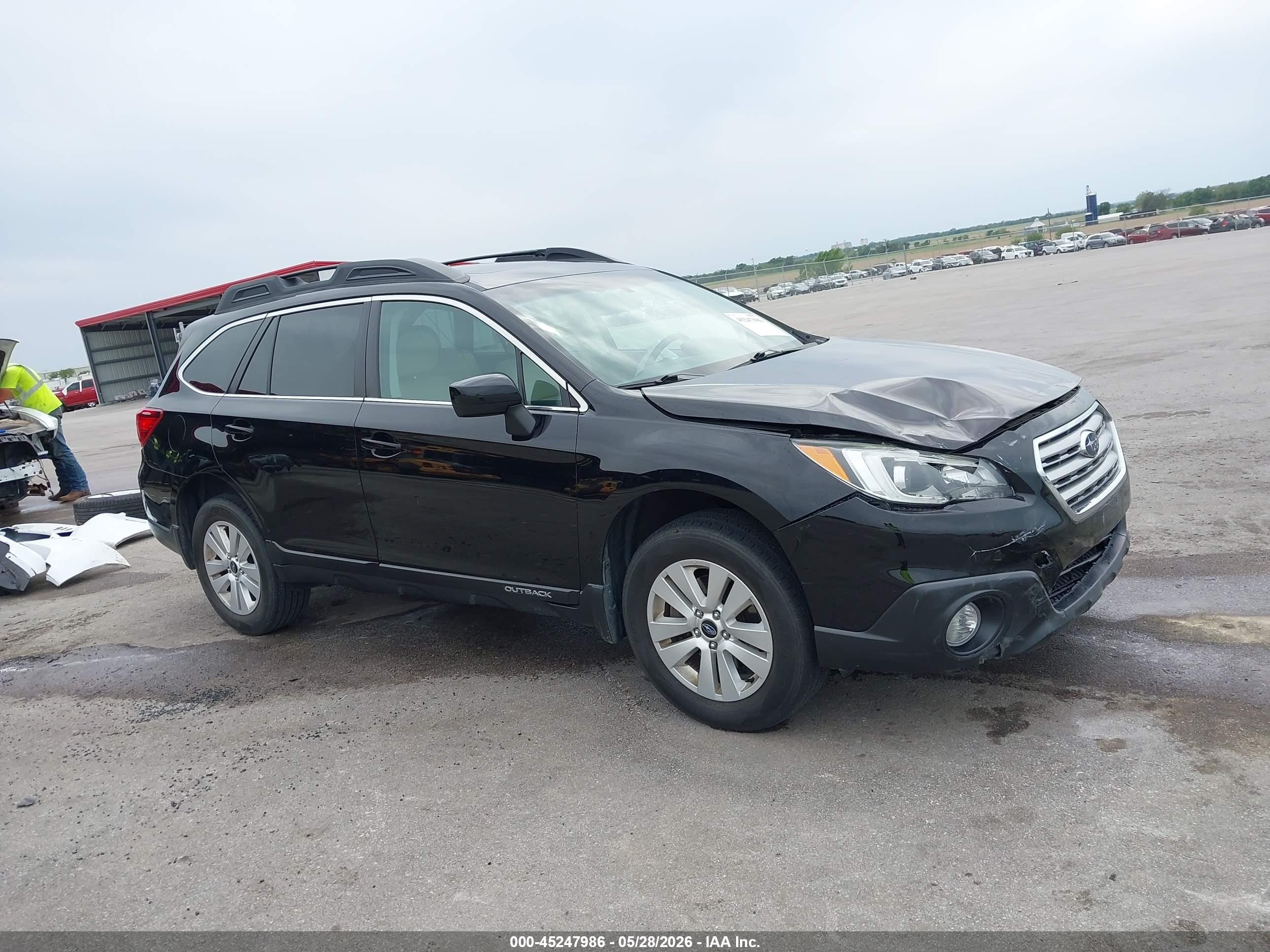 2015 Subaru Outback 2.5i Premium Black vin: 4S4BSBDC0F3361069