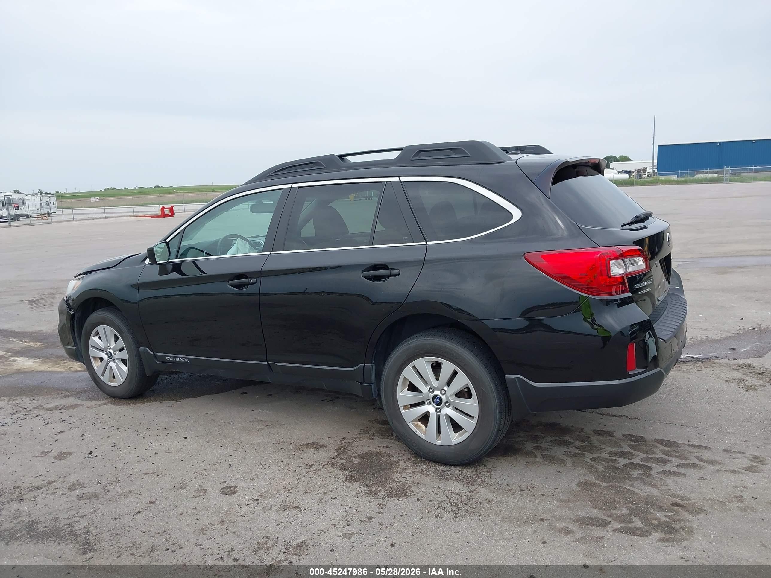 2015 Subaru Outback 2.5i Premium Black vin: 4S4BSBDC0F3361069