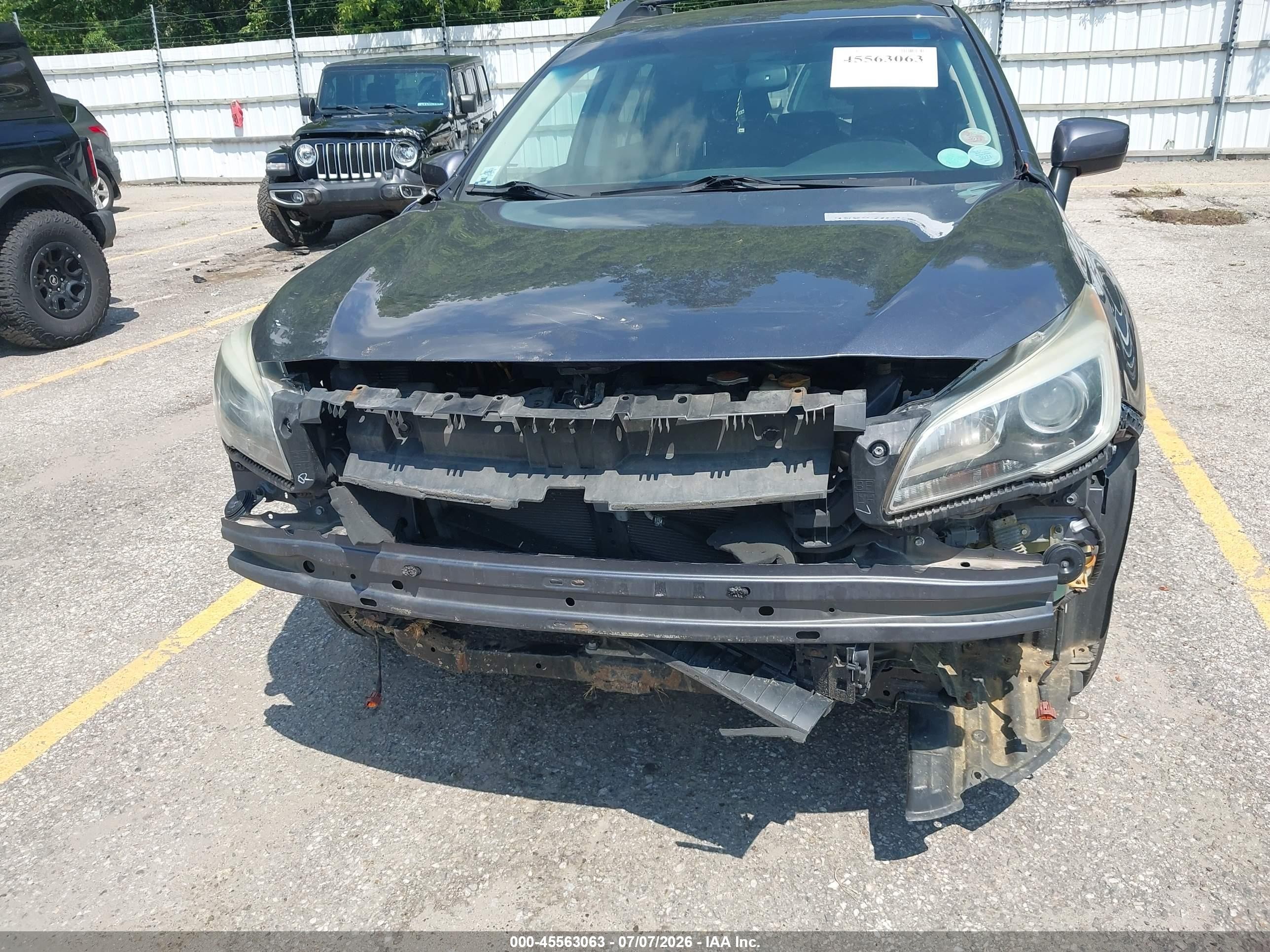 2015 Subaru Outback 2.5i Premium Gray vin: 4S4BSBDC2F3356360