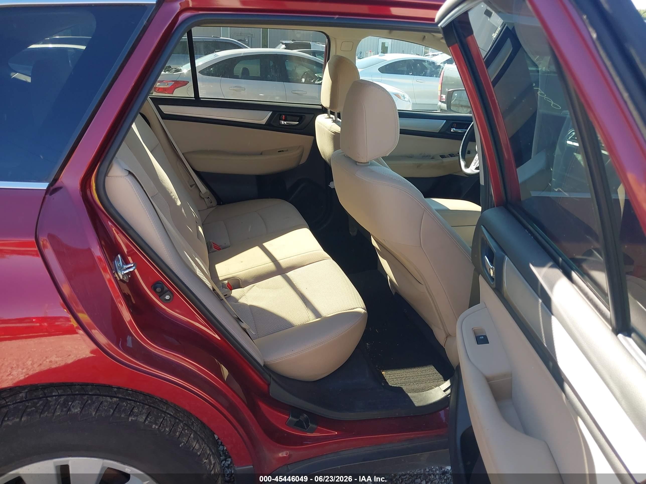 2015 Subaru Outback 2.5i Premium Темно-бордовый vin: 4S4BSBEC0F3346358