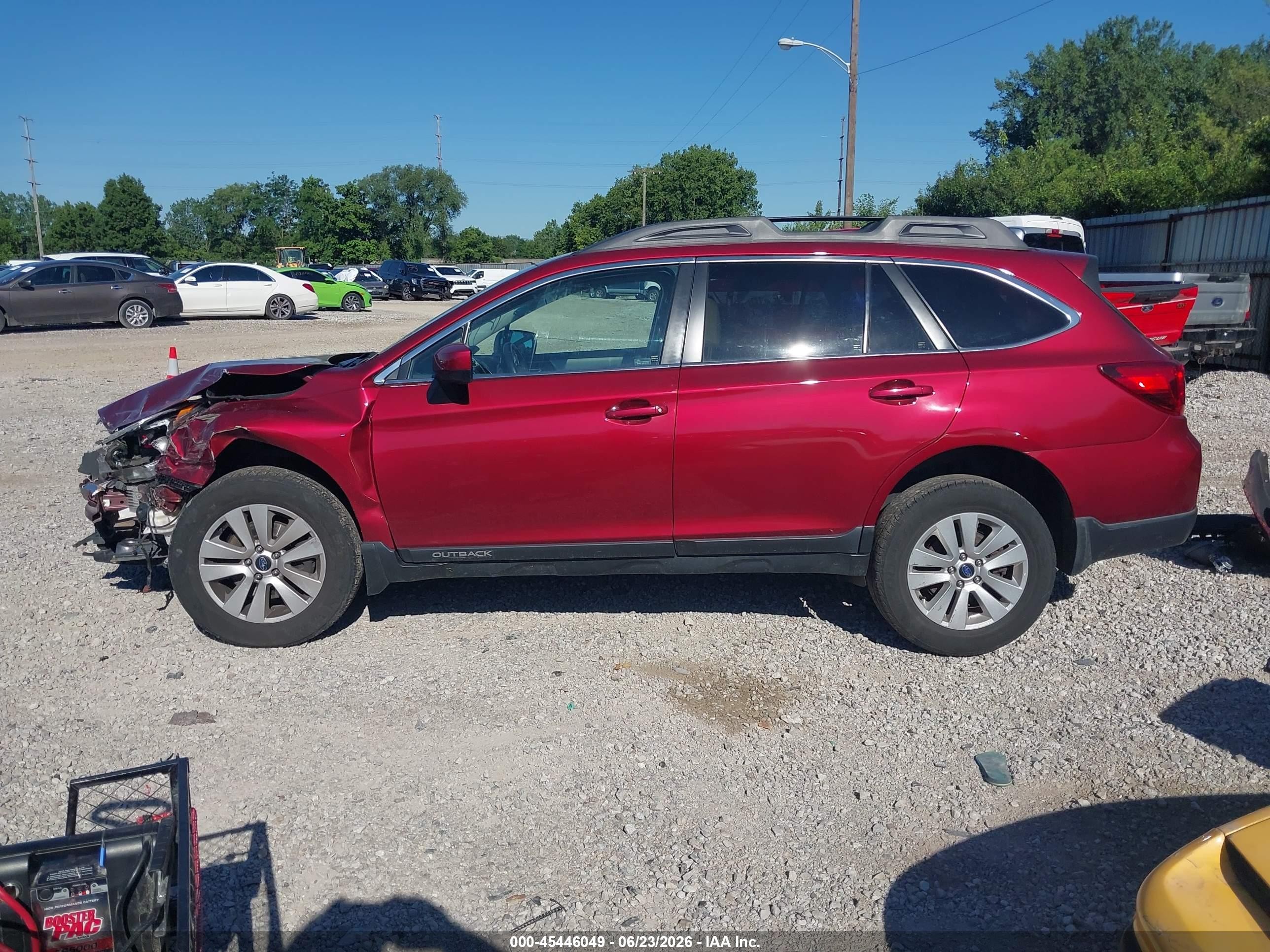 2015 Subaru Outback 2.5i Premium Темно-бордовый vin: 4S4BSBEC0F3346358