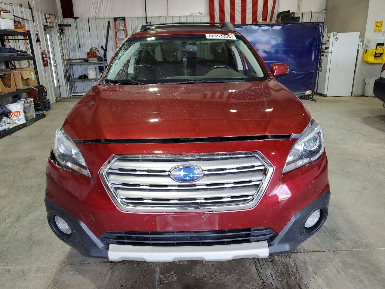 2015 Subaru Outback 2.5i Premium Burgundy vin: 4S4BSBEC4F3360201