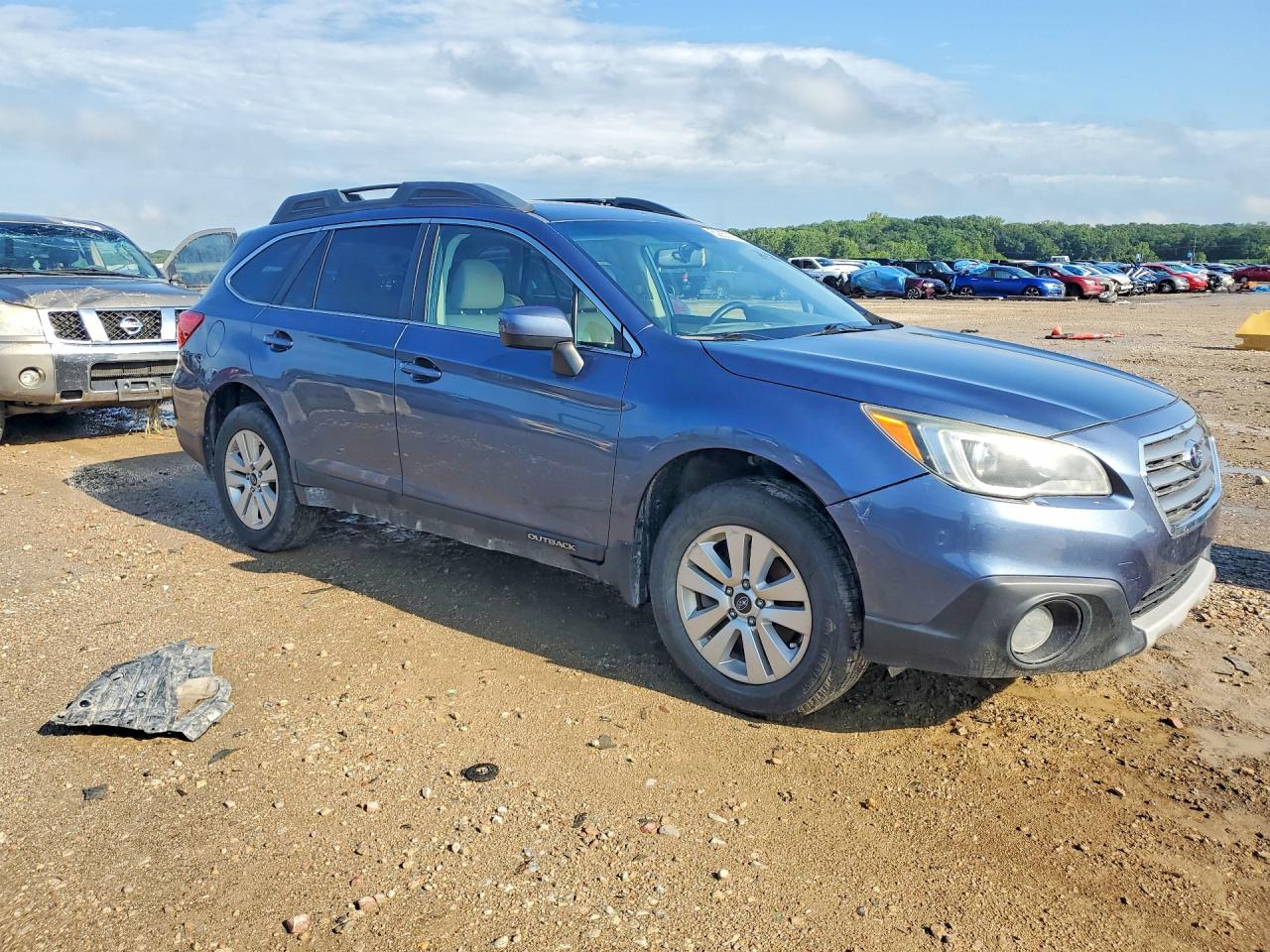 2015 Subaru Outback 2.5i Premium Blue vin: 4S4BSBEC6F3324588