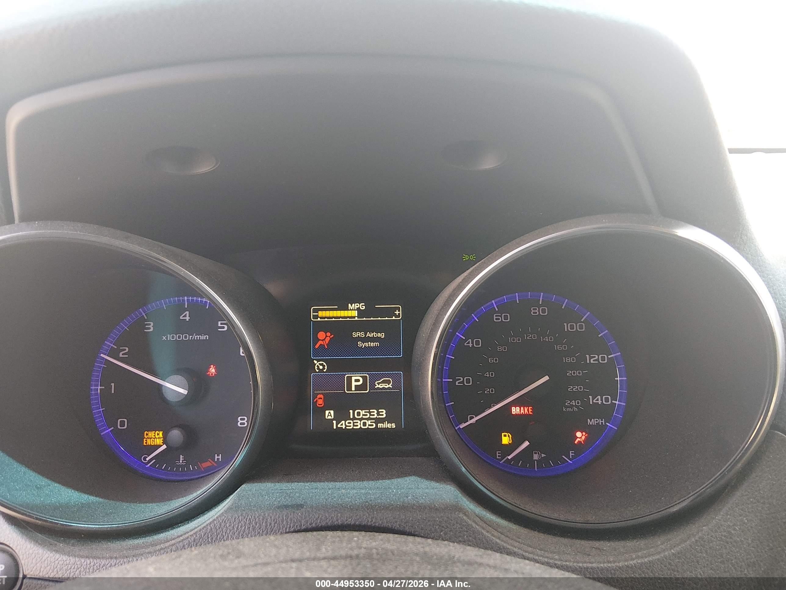 2015 Subaru Outback 2.5i Premium Белый vin: 4S4BSBEC8F3319361