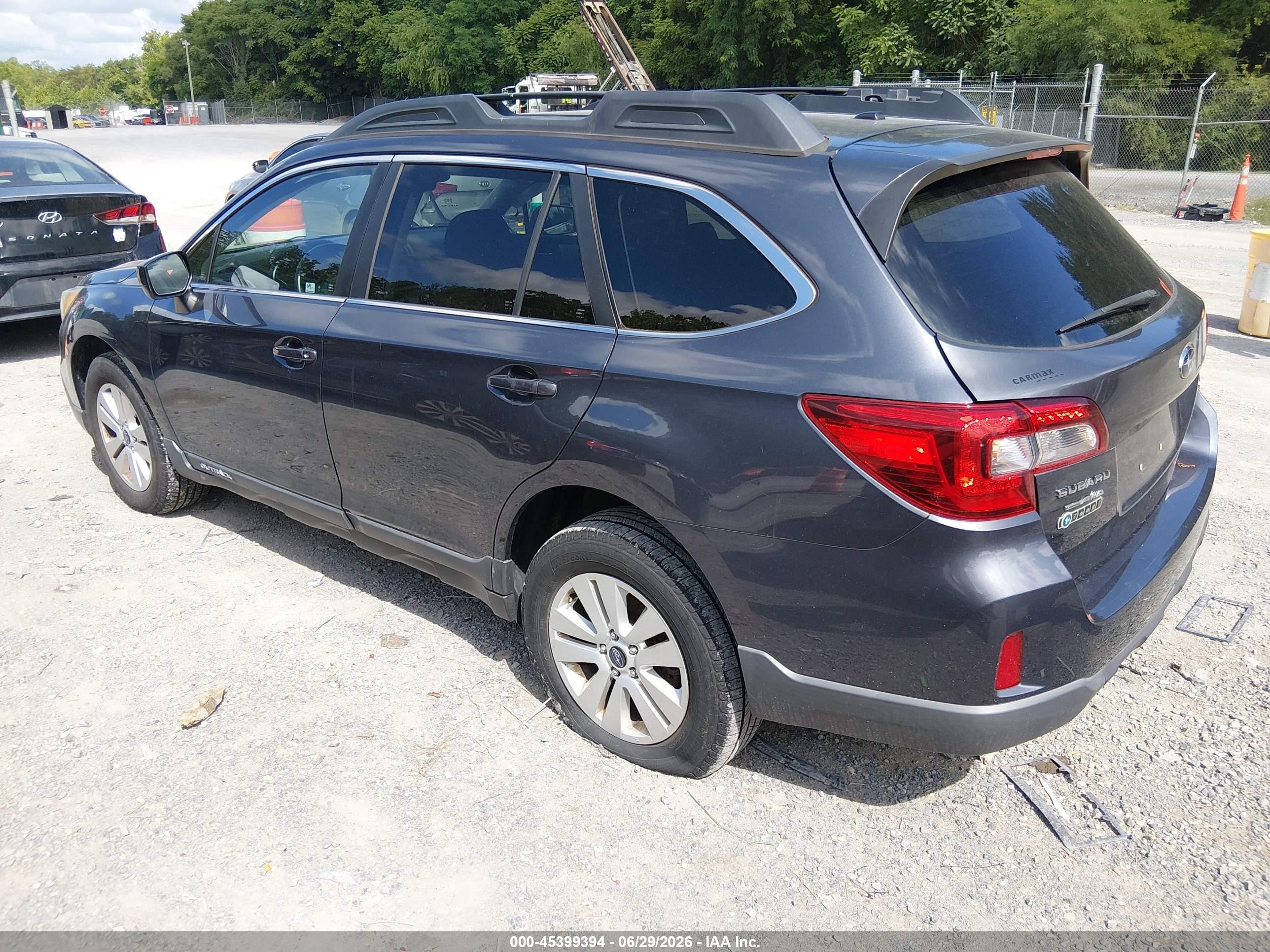 2015 Subaru Outback 2.5i Premium Blue vin: 4S4BSBEC9F3223545