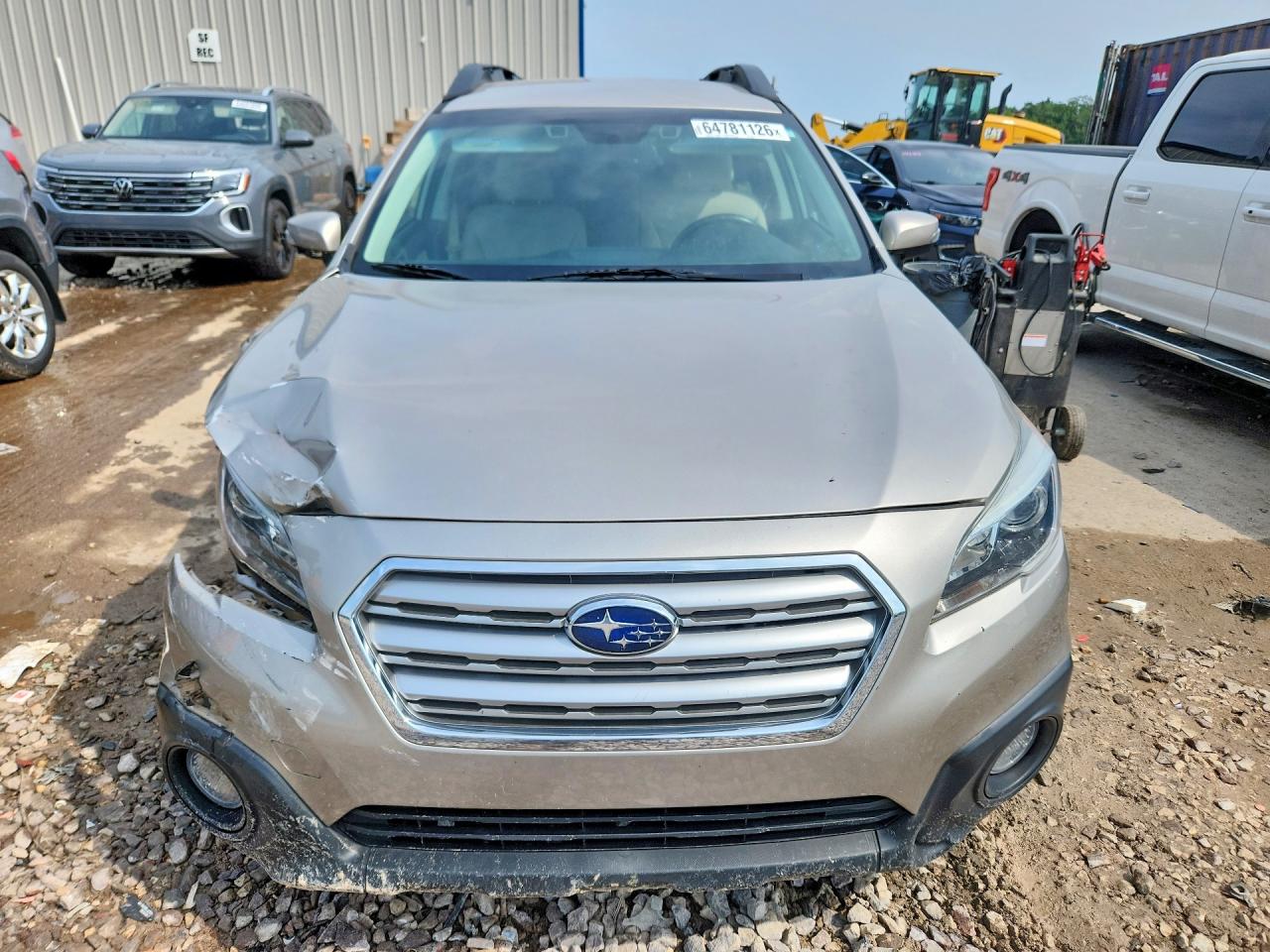 2015 Subaru Outback 2.5i Premium Silver vin: 4S4BSBFC0F3356516