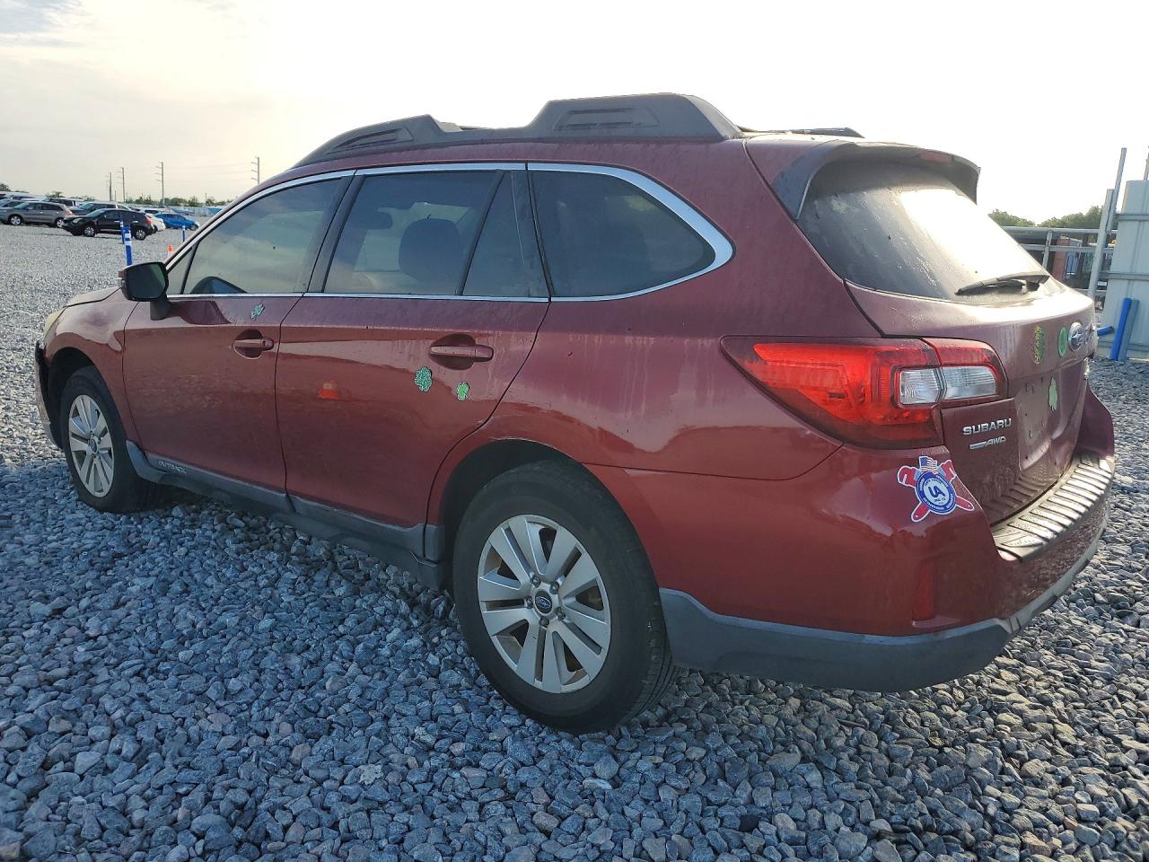 2015 Subaru Outback 2.5i Premium Burgundy vin: 4S4BSBFC1F3283799
