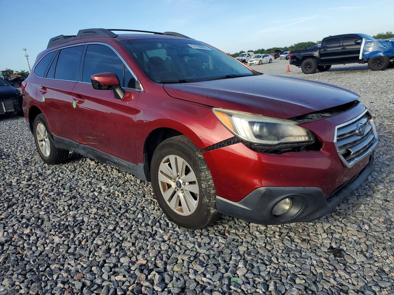 2015 Subaru Outback 2.5i Premium Burgundy vin: 4S4BSBFC1F3283799